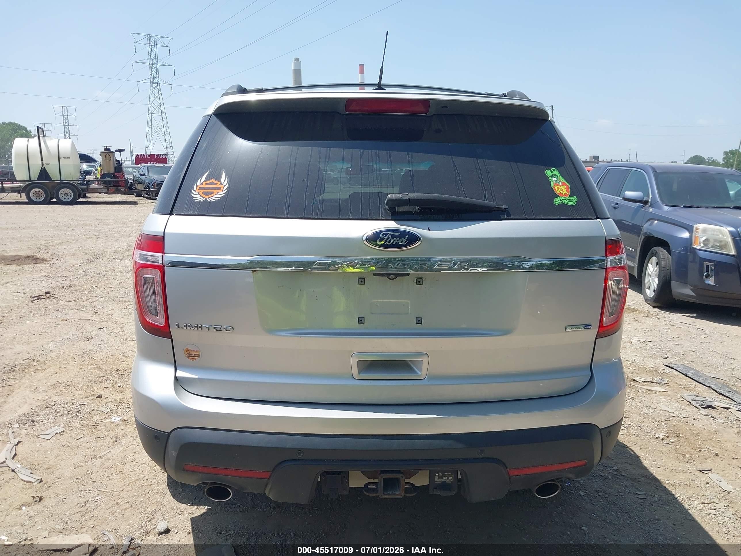 2014 Ford Explorer Limited Silver vin: 1FM5K8F87EGA53378