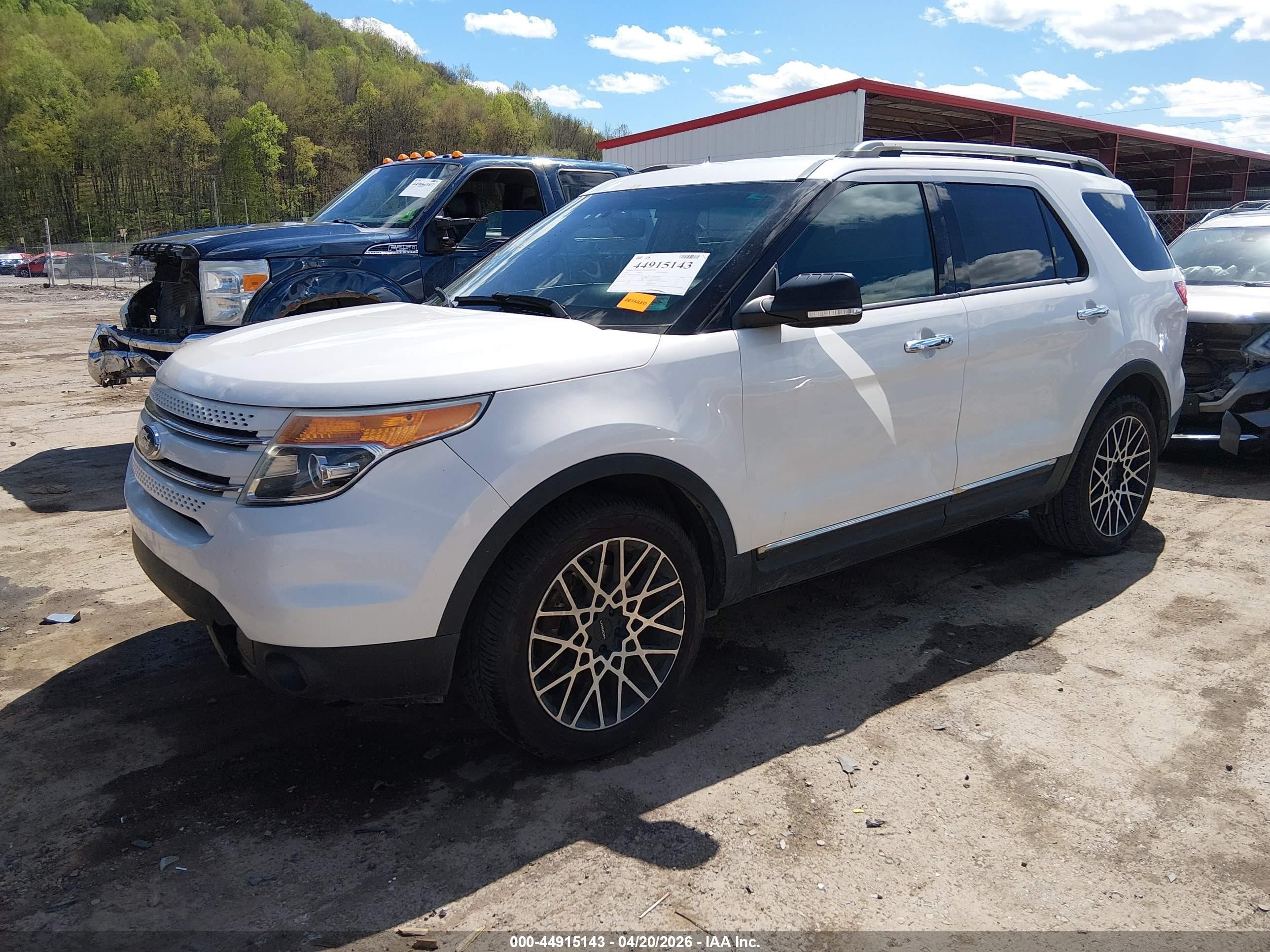 2014 Ford Explorer Limited White vin: 1FM5K8F87EGA87336