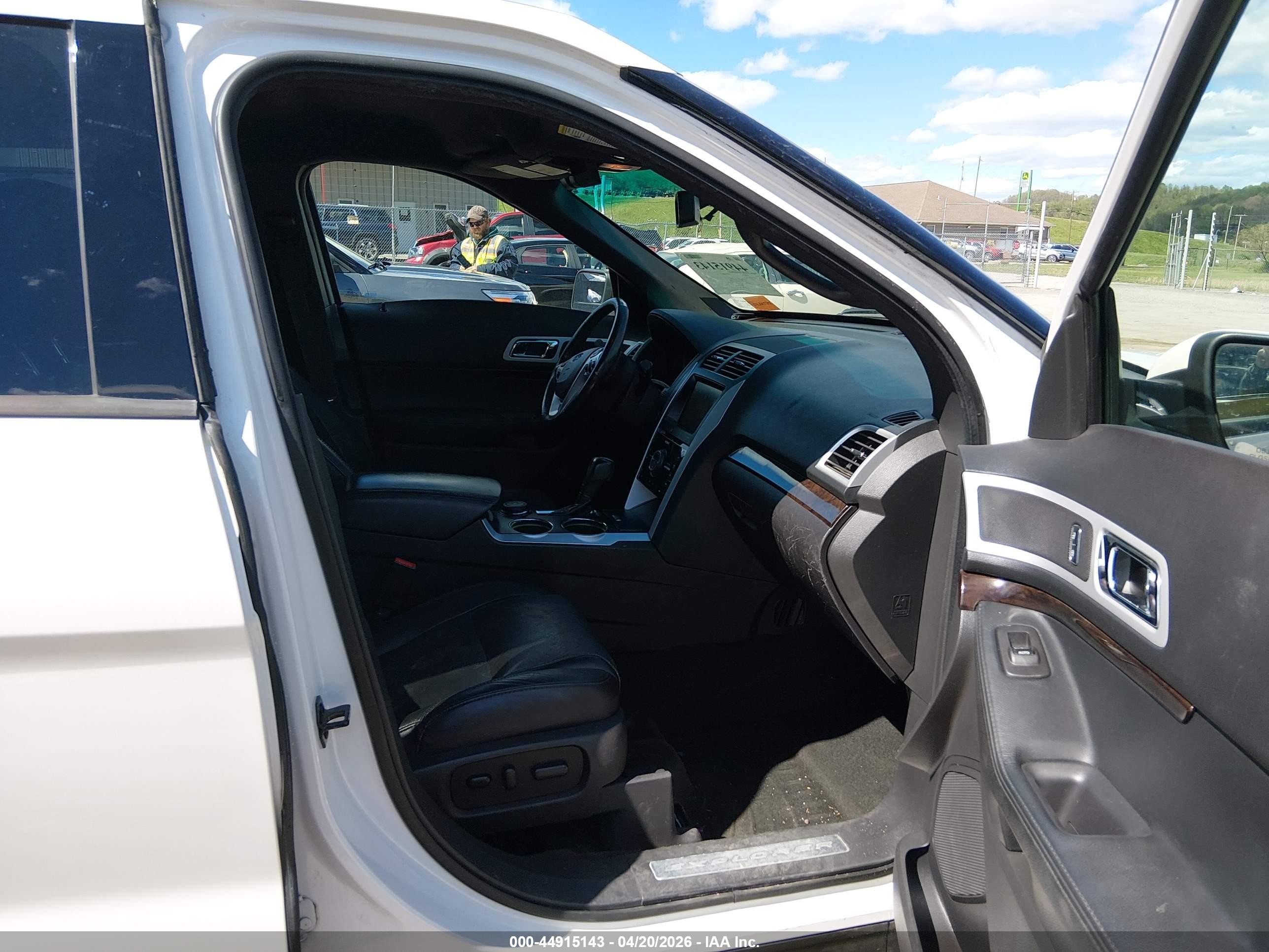 2014 Ford Explorer Limited White vin: 1FM5K8F87EGA87336