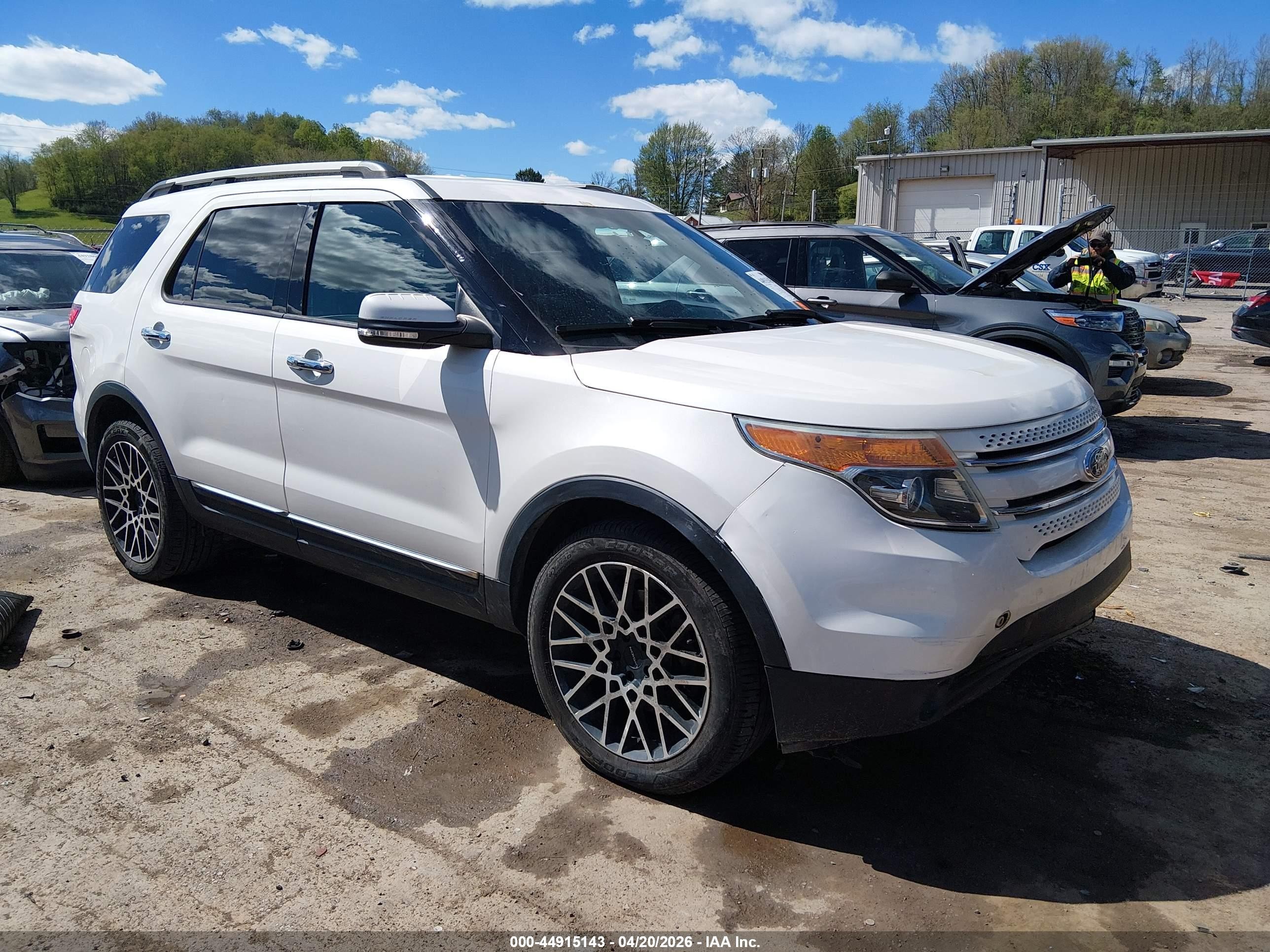 2014 Ford Explorer Limited White vin: 1FM5K8F87EGA87336
