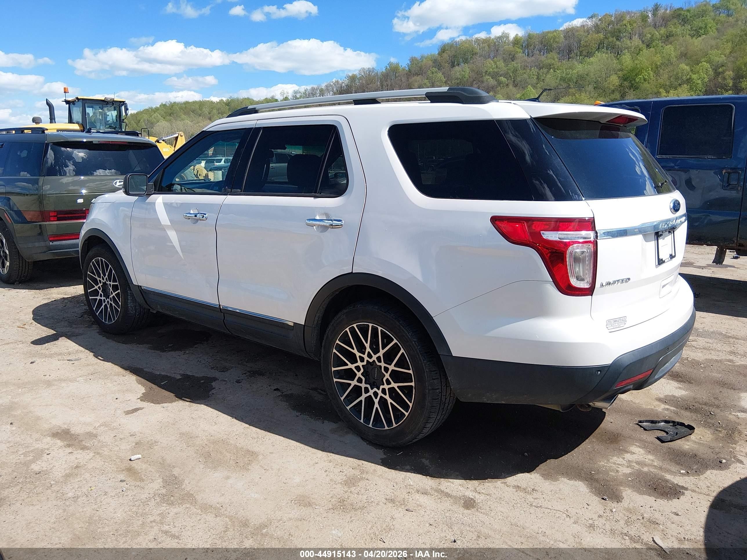 2014 Ford Explorer Limited White vin: 1FM5K8F87EGA87336