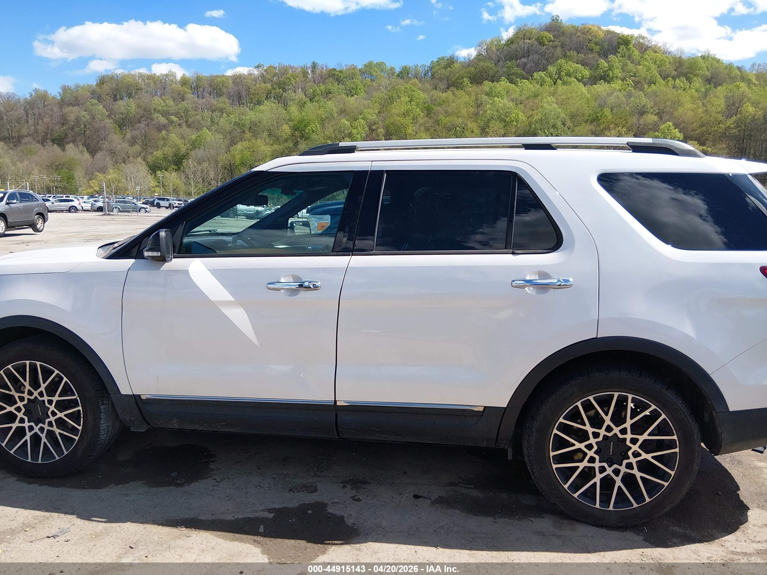 2014 Ford Explorer Limited White vin: 1FM5K8F87EGA87336