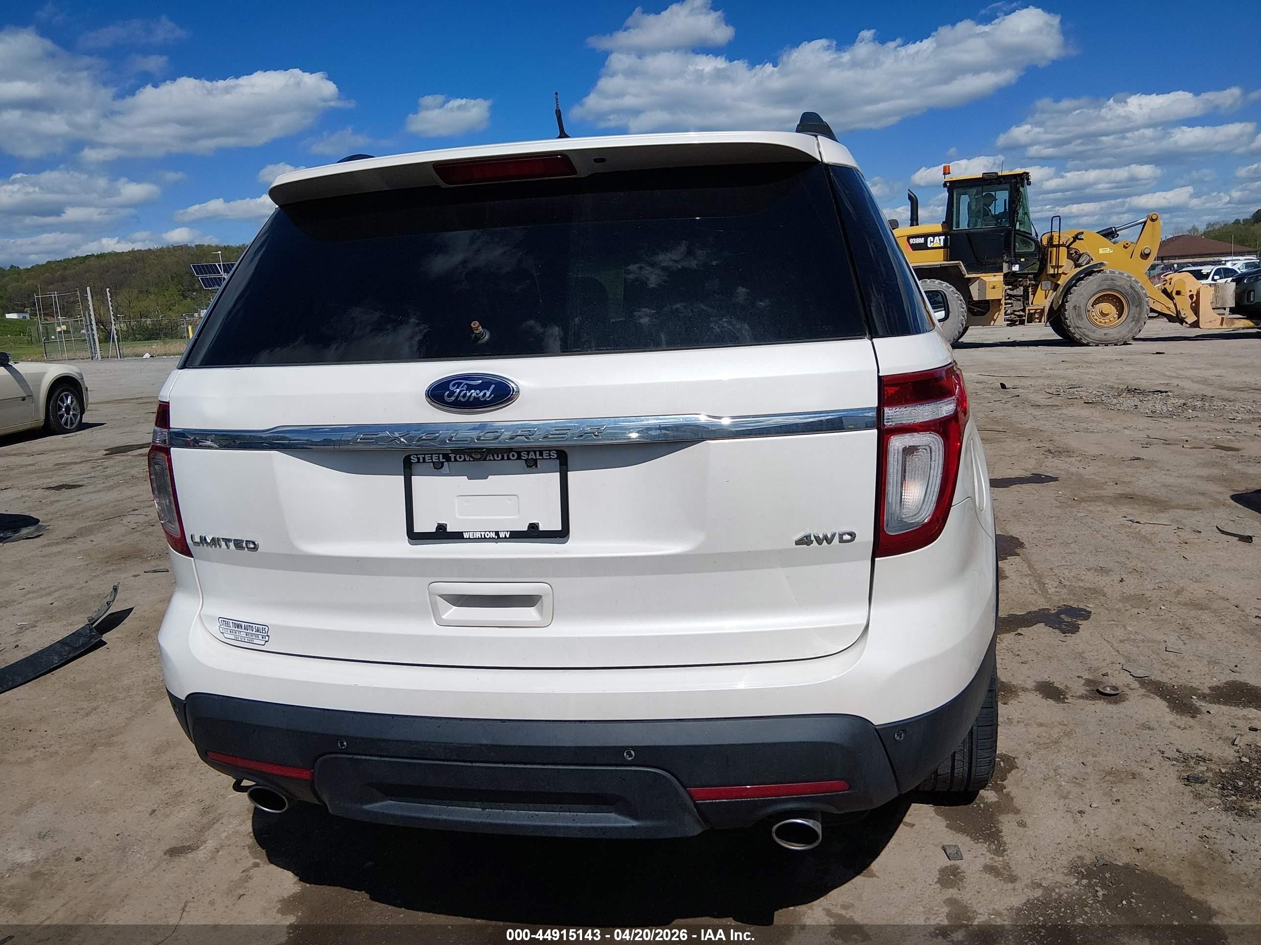 2014 Ford Explorer Limited White vin: 1FM5K8F87EGA87336
