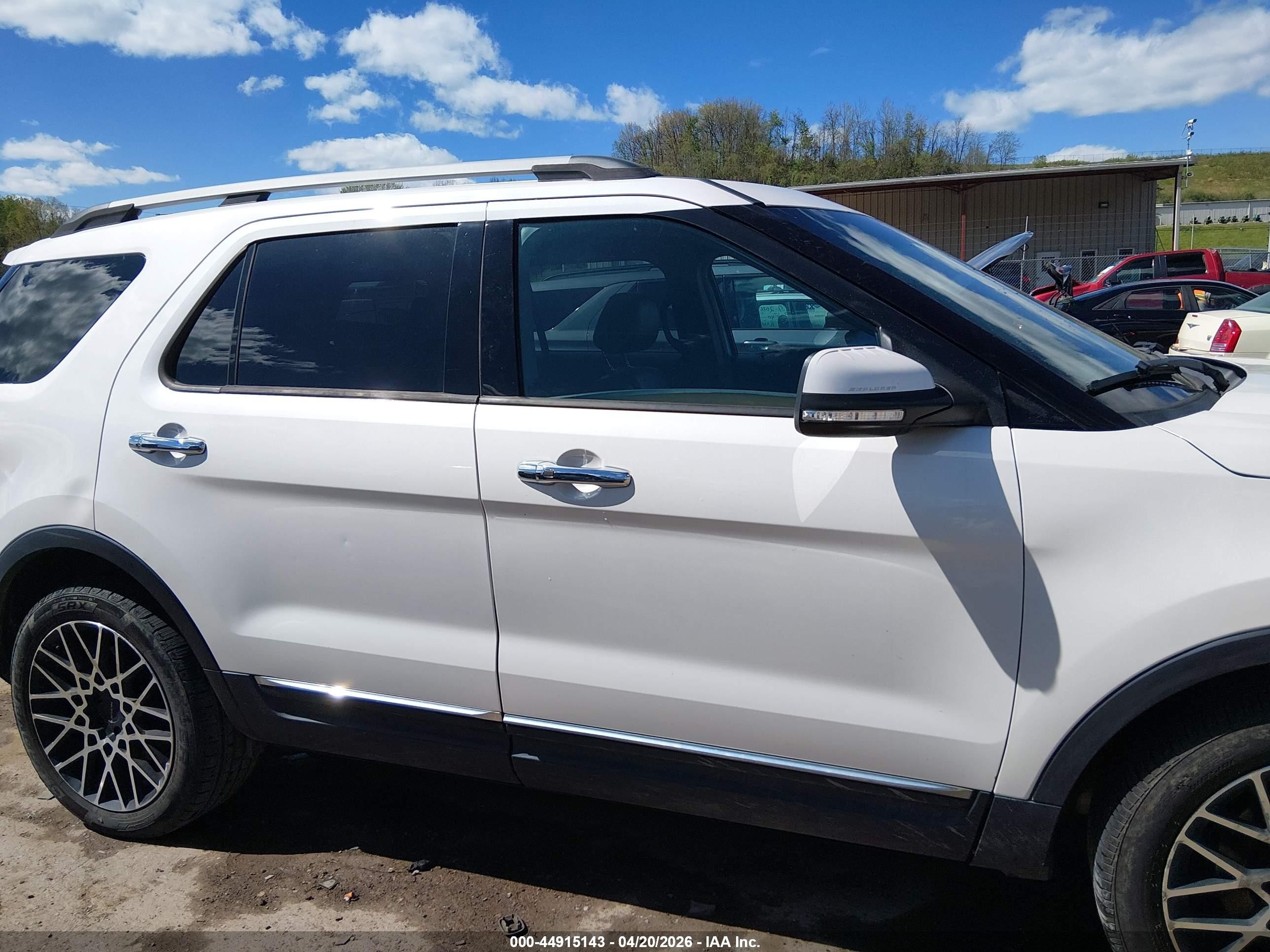 2014 Ford Explorer Limited White vin: 1FM5K8F87EGA87336