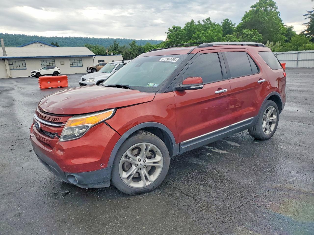 2014 Ford Explorer Limited Maroon vin: 1FM5K8F87EGB08394