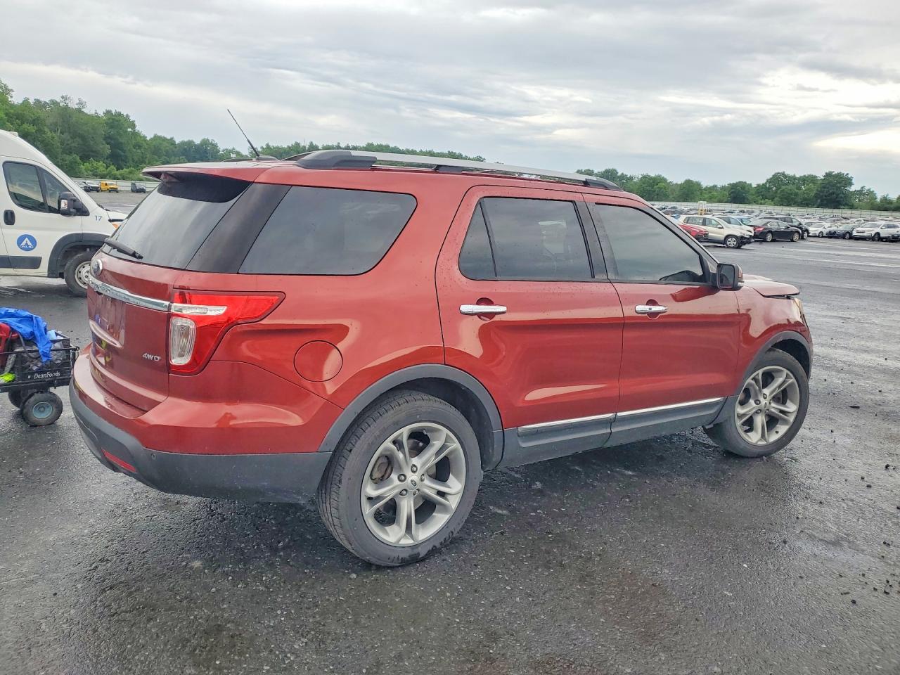 2014 Ford Explorer Limited Maroon vin: 1FM5K8F87EGB08394