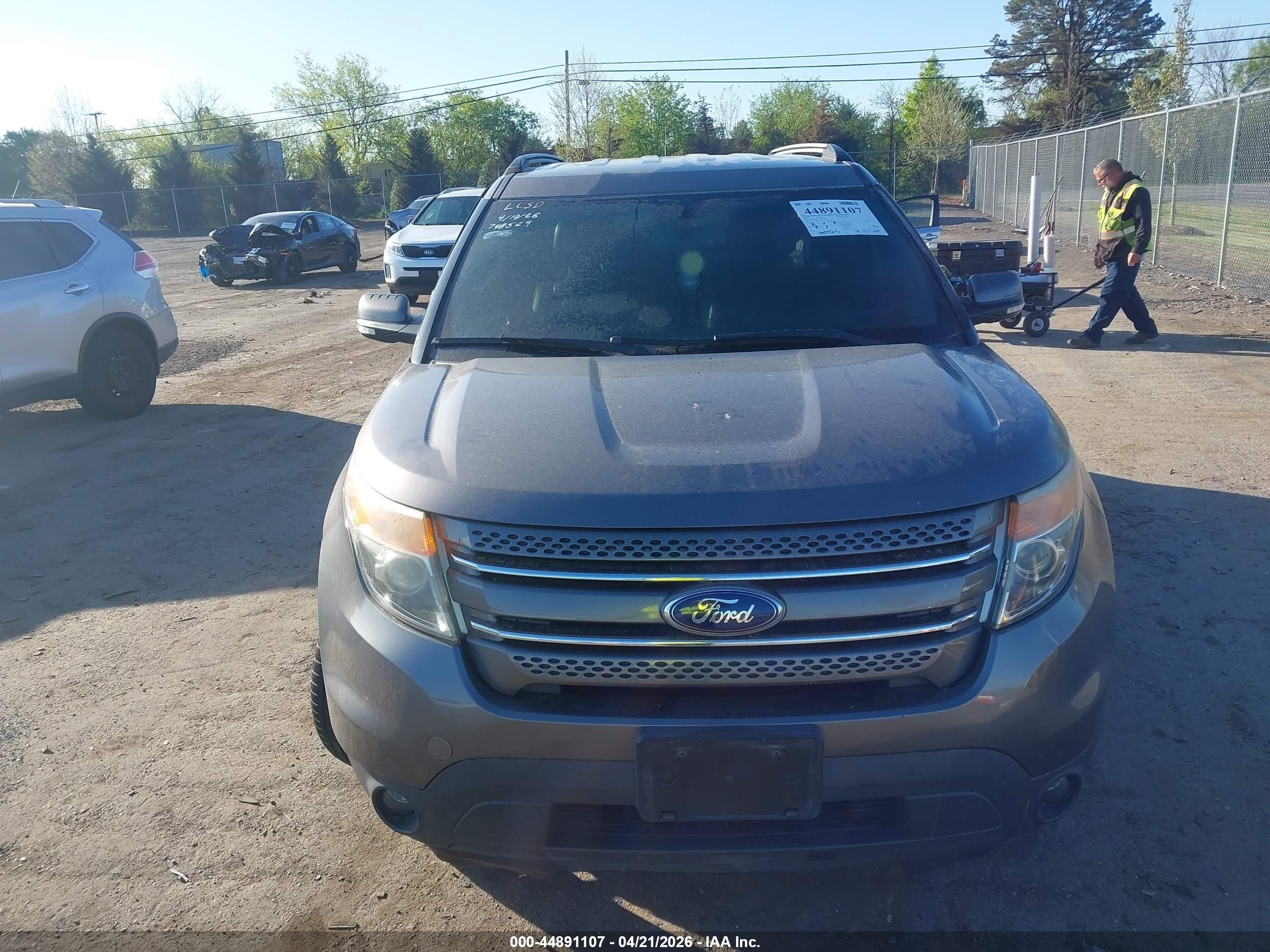 2014 Ford Explorer Limited Gray vin: 1FM5K8F87EGB90594