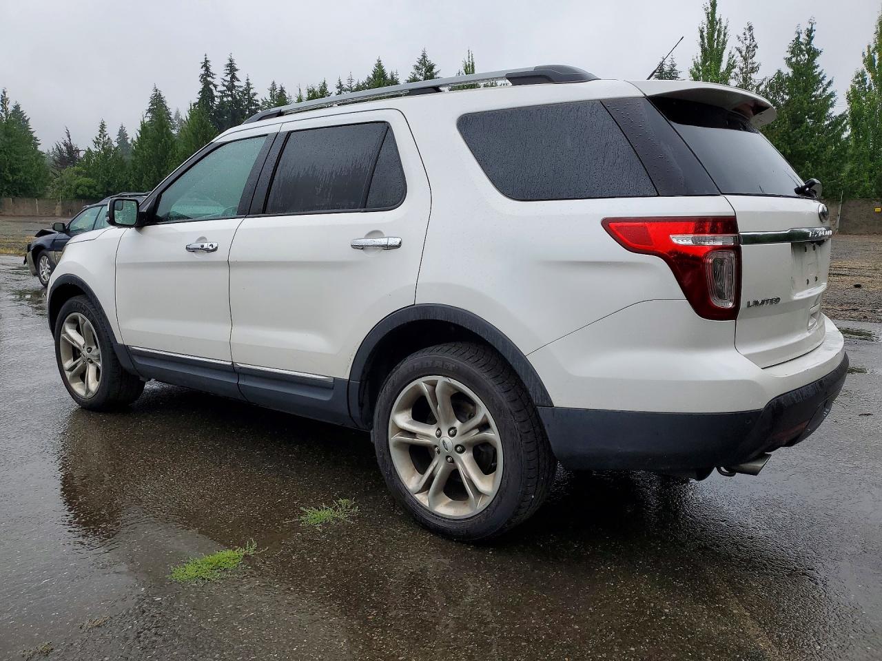 2014 Ford Explorer Limited White vin: 1FM5K8F87EGC53600