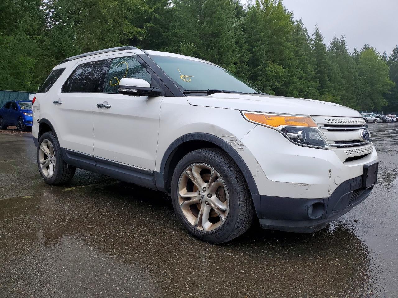 2014 Ford Explorer Limited White vin: 1FM5K8F87EGC53600