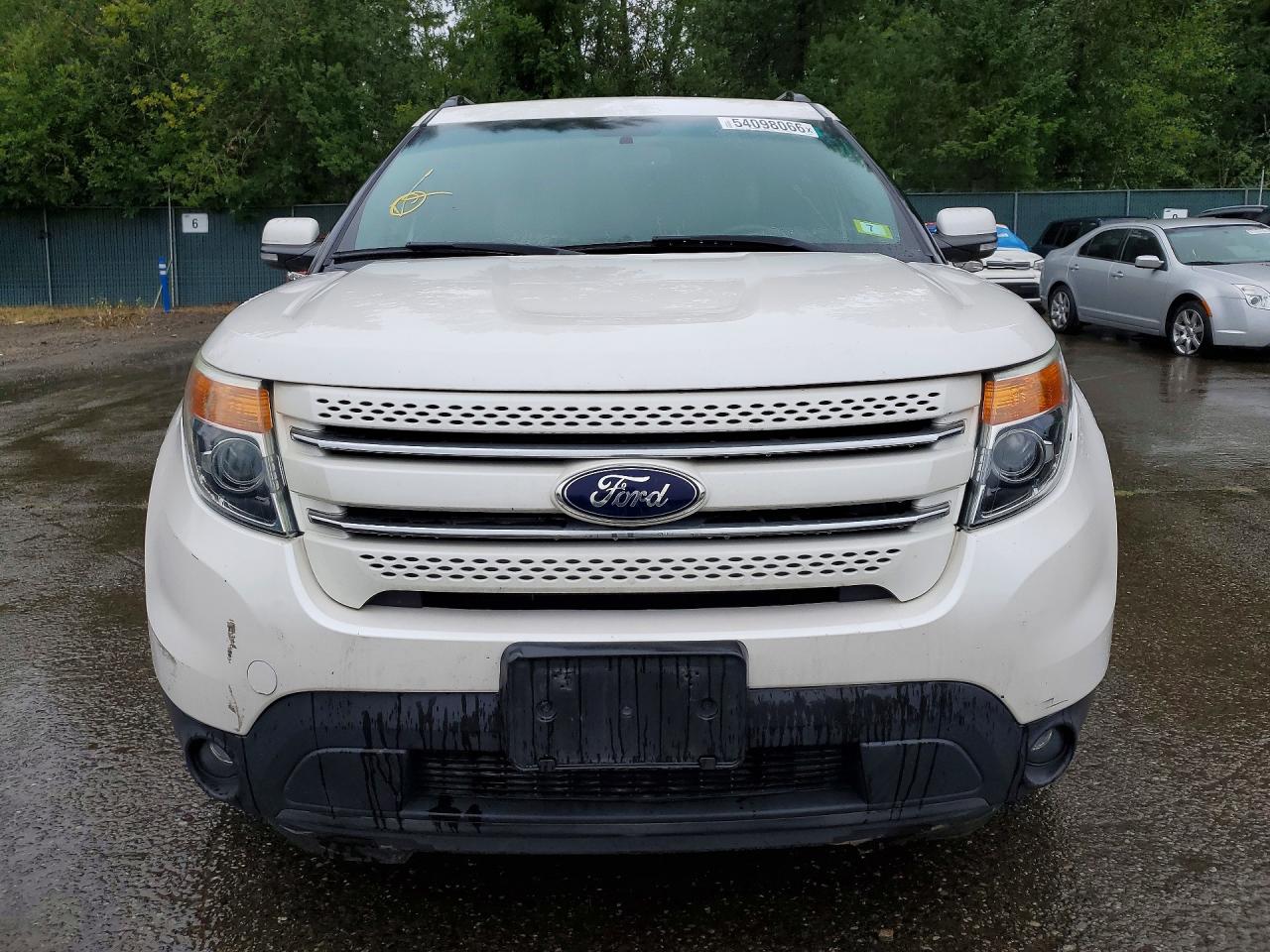2014 Ford Explorer Limited White vin: 1FM5K8F87EGC53600