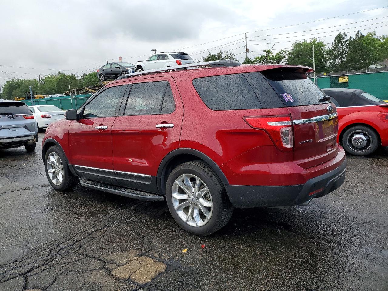 2015 Ford Explorer Limited Burgundy vin: 1FM5K8F87FGA19667