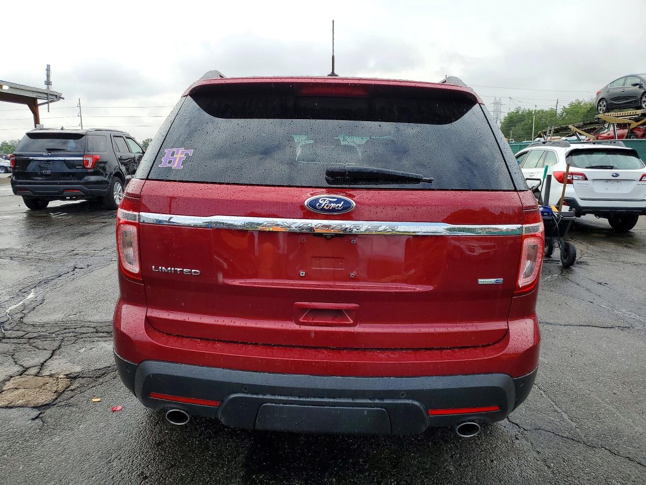 2015 Ford Explorer Limited Burgundy vin: 1FM5K8F87FGA19667