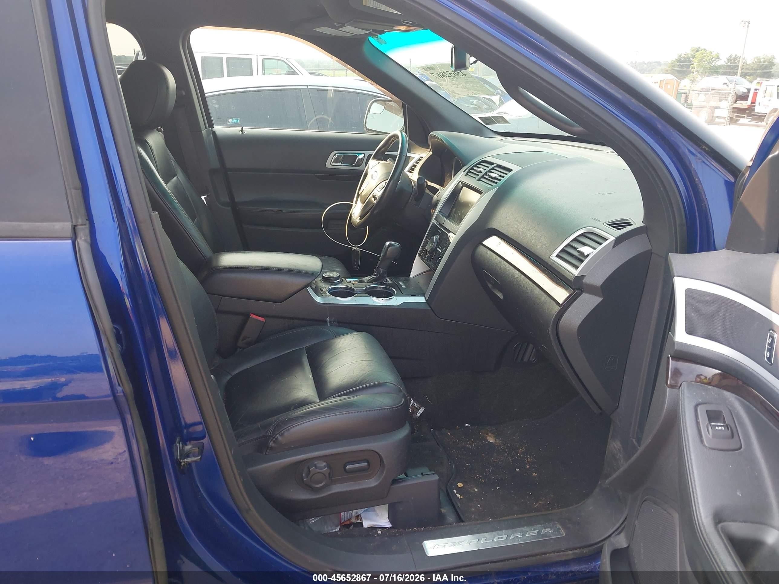 2015 Ford Explorer Limited Blue vin: 1FM5K8F87FGA78119