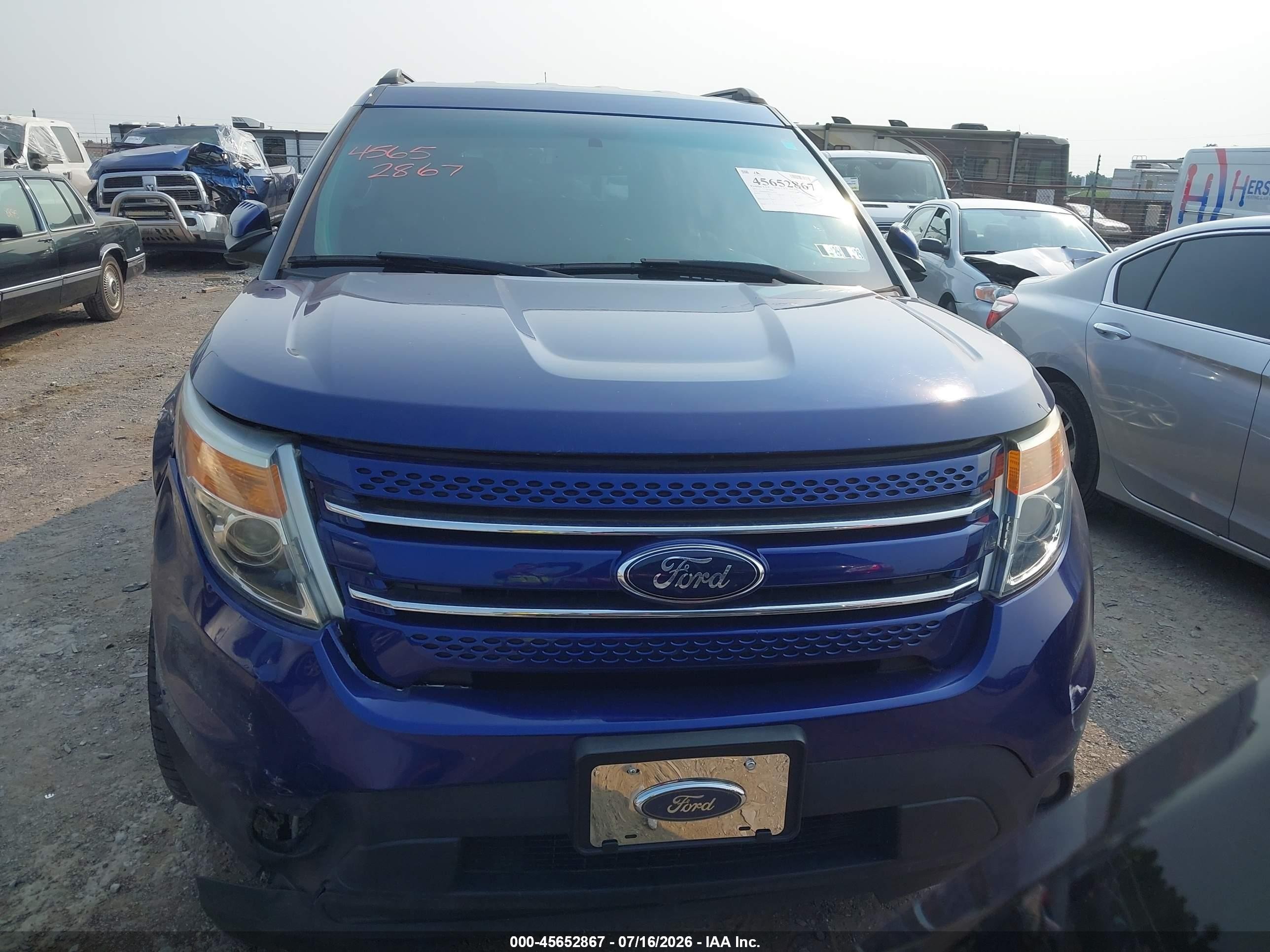 2015 Ford Explorer Limited Blue vin: 1FM5K8F87FGA78119