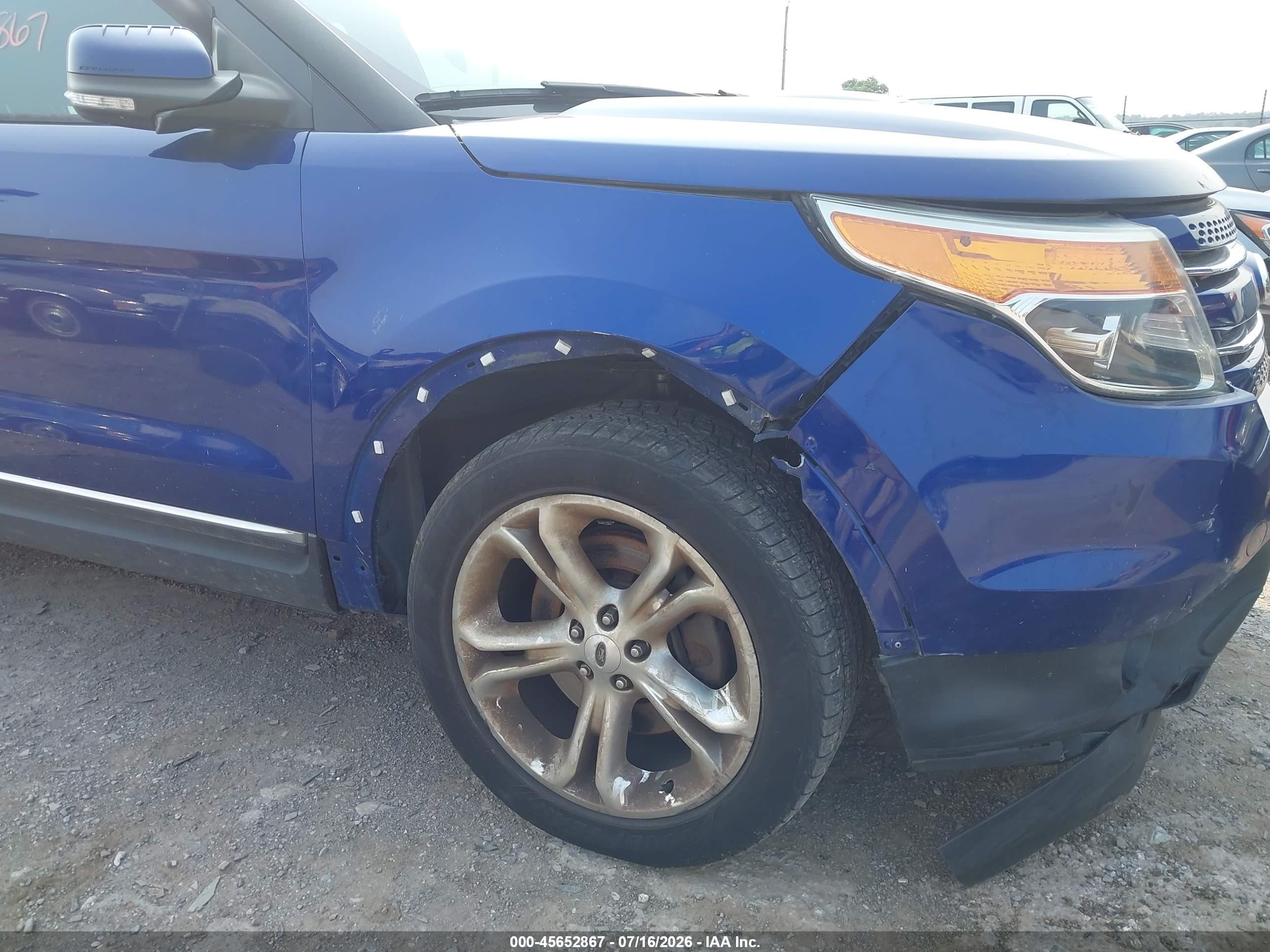 2015 Ford Explorer Limited Blue vin: 1FM5K8F87FGA78119
