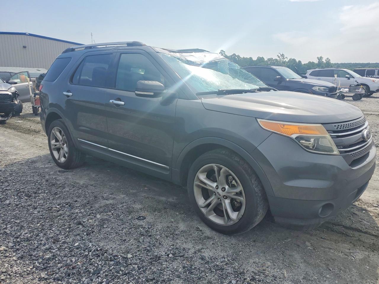 2015 Ford Explorer Limited Gray vin: 1FM5K8F87FGA88052