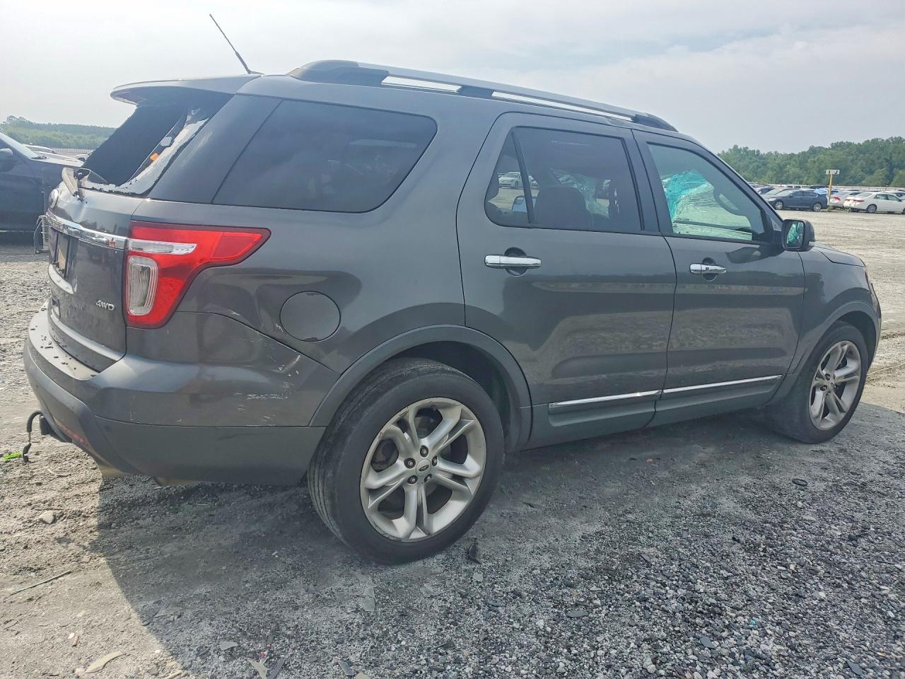 2015 Ford Explorer Limited Gray vin: 1FM5K8F87FGA88052