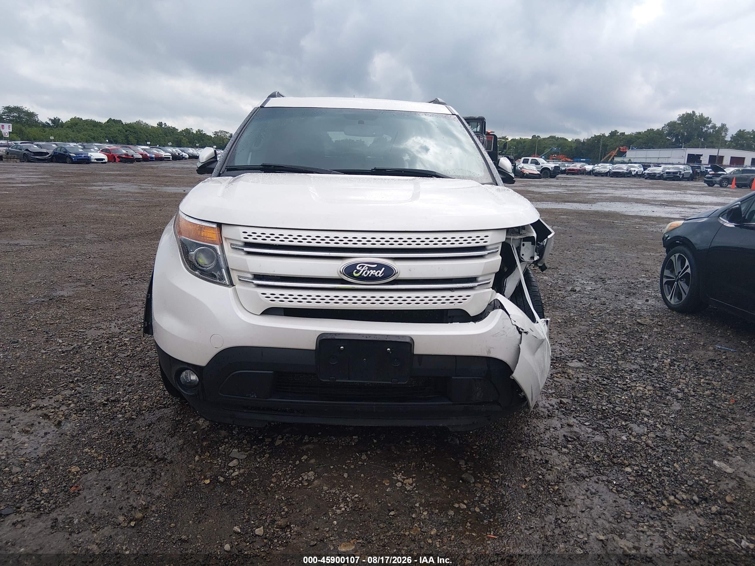 2015 Ford Explorer Limited White vin: 1FM5K8F87FGA96393