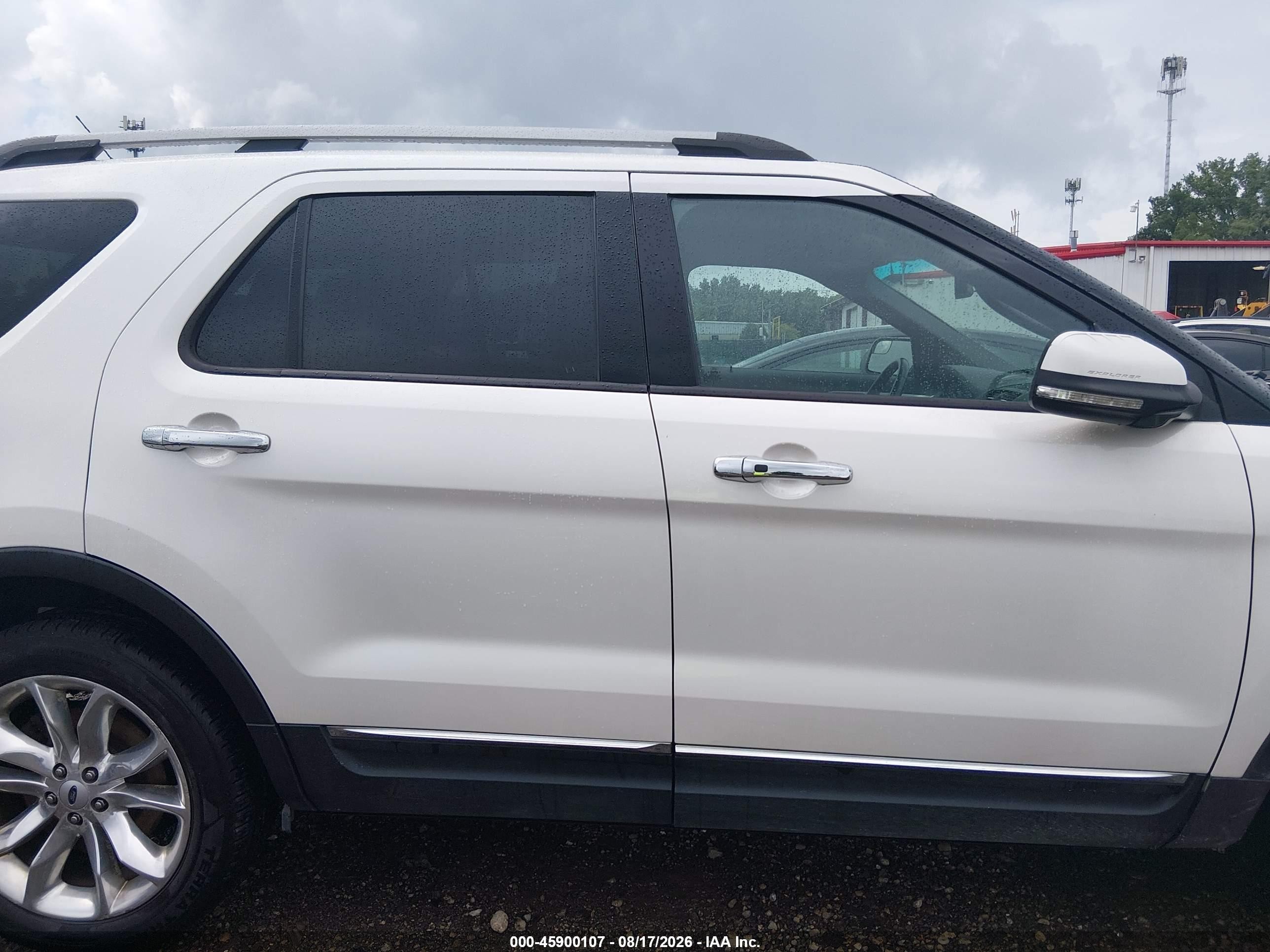 2015 Ford Explorer Limited White vin: 1FM5K8F87FGA96393