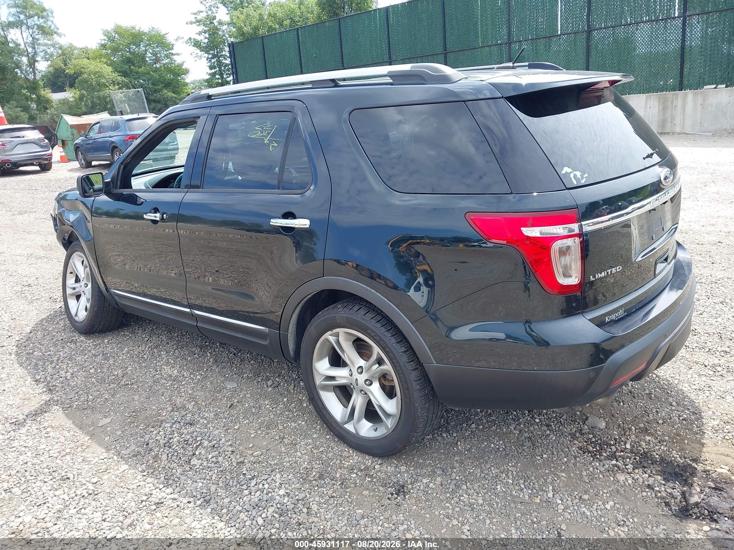 2015 Ford Explorer Limited Green vin: 1FM5K8F87FGB23768