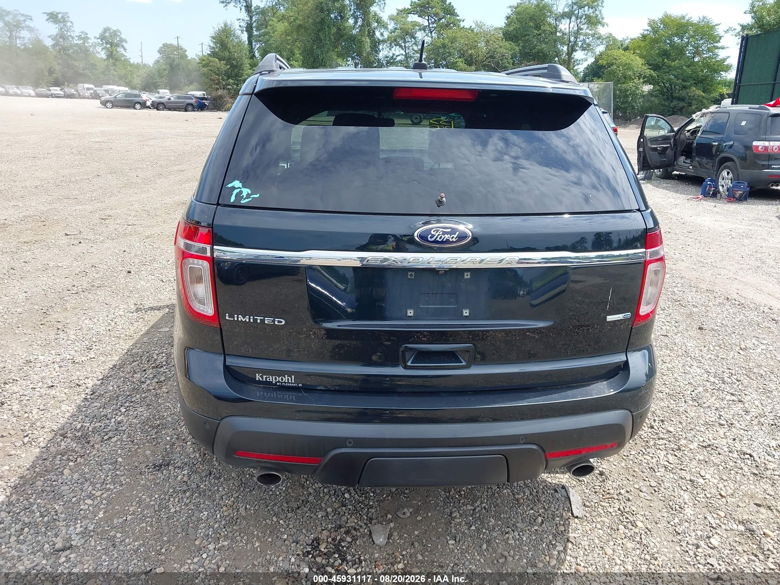 2015 Ford Explorer Limited Green vin: 1FM5K8F87FGB23768