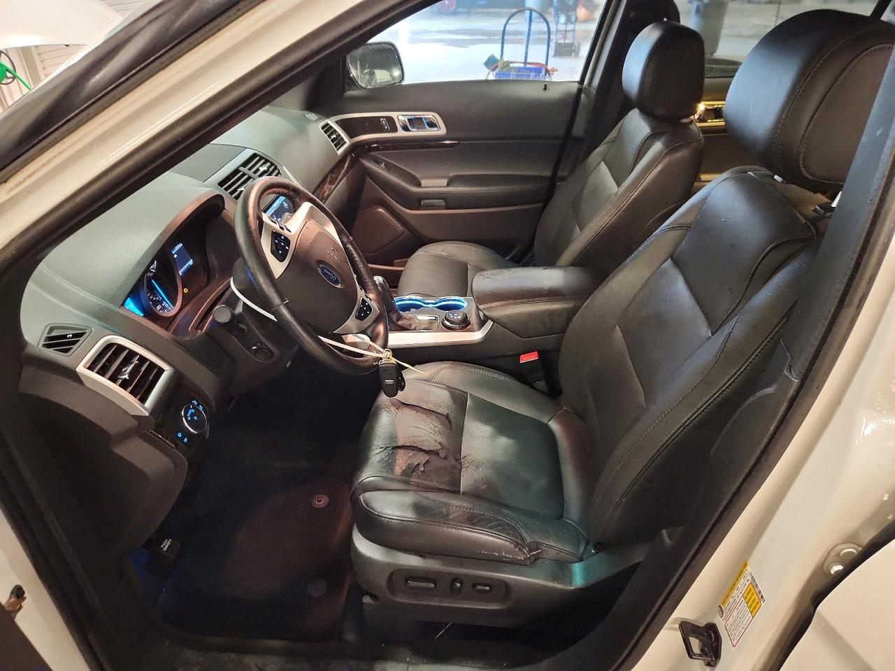 2015 Ford Explorer Limited White vin: 1FM5K8F87FGB25097