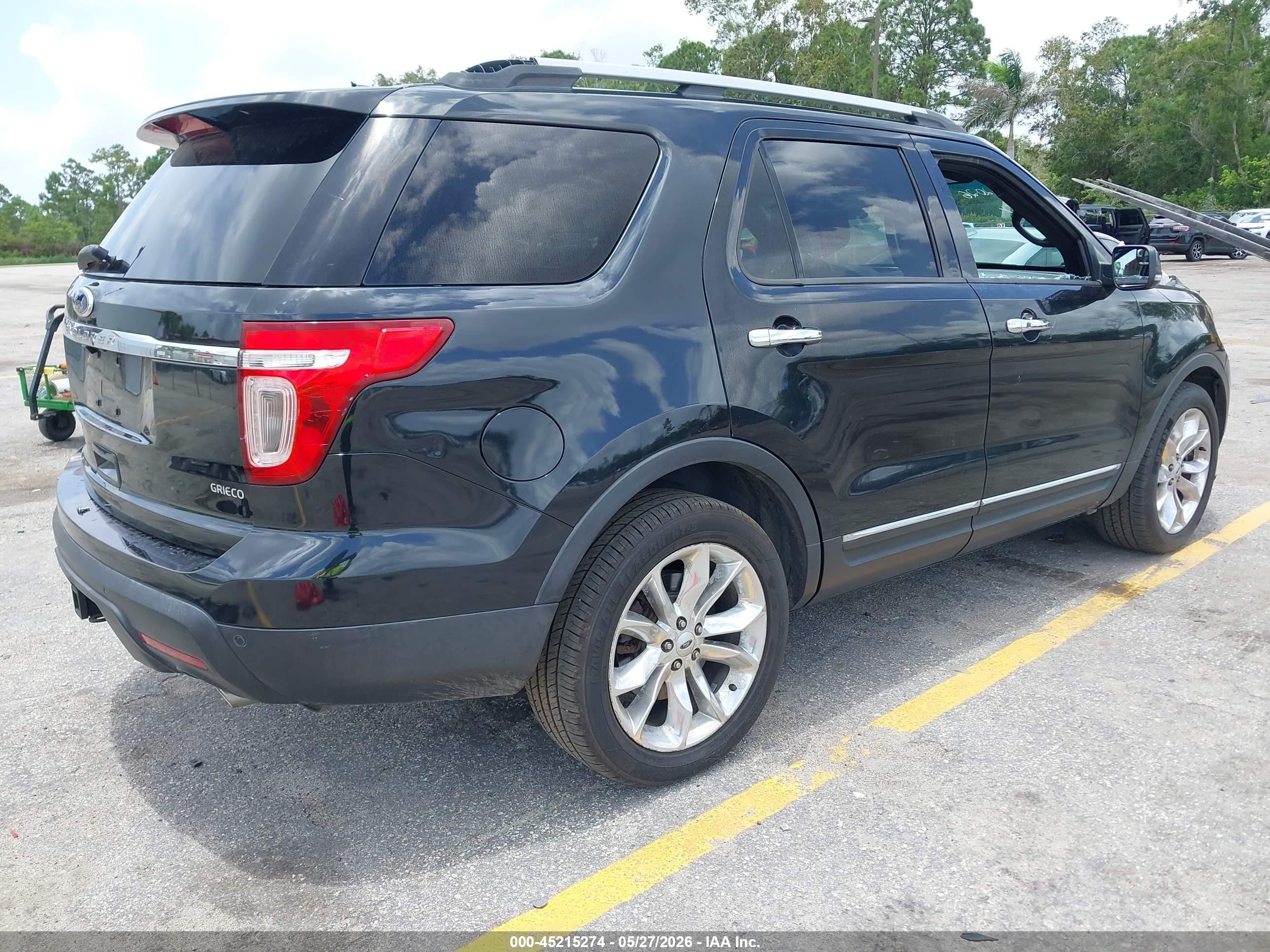 2015 Ford Explorer Limited Black vin: 1FM5K8F87FGC61505