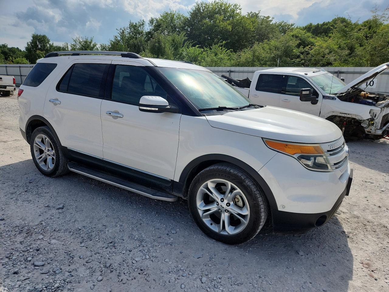2015 Ford Explorer Limited White vin: 1FM5K8F87FGC69930