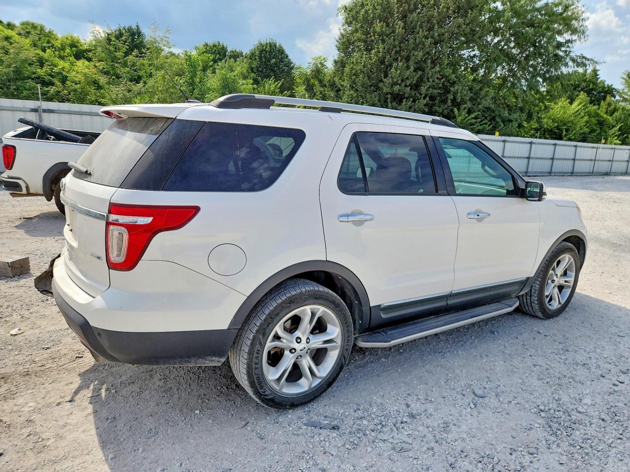 2015 Ford Explorer Limited White vin: 1FM5K8F87FGC69930