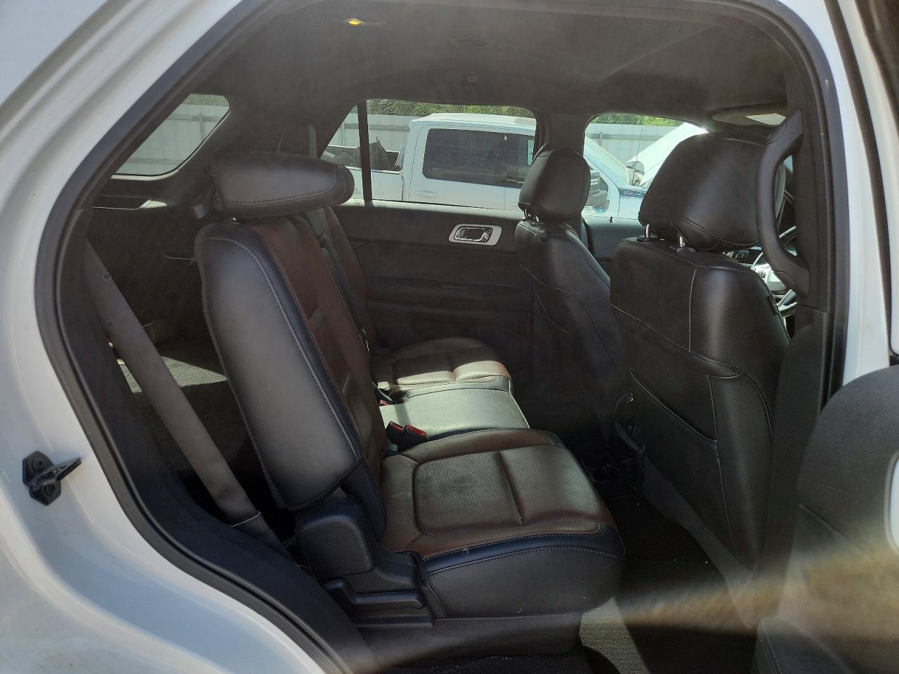 2015 Ford Explorer Limited White vin: 1FM5K8F87FGC69930