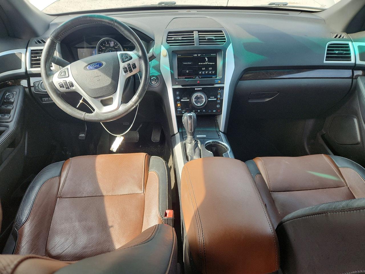 2015 Ford Explorer Limited White vin: 1FM5K8F87FGC69930