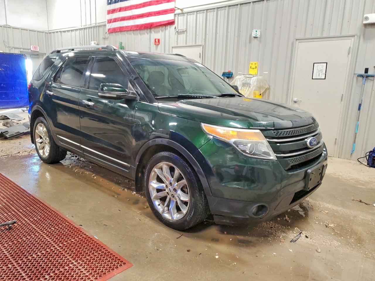 2013 Ford Explorer Limited Green vin: 1FM5K8F88DGA04351