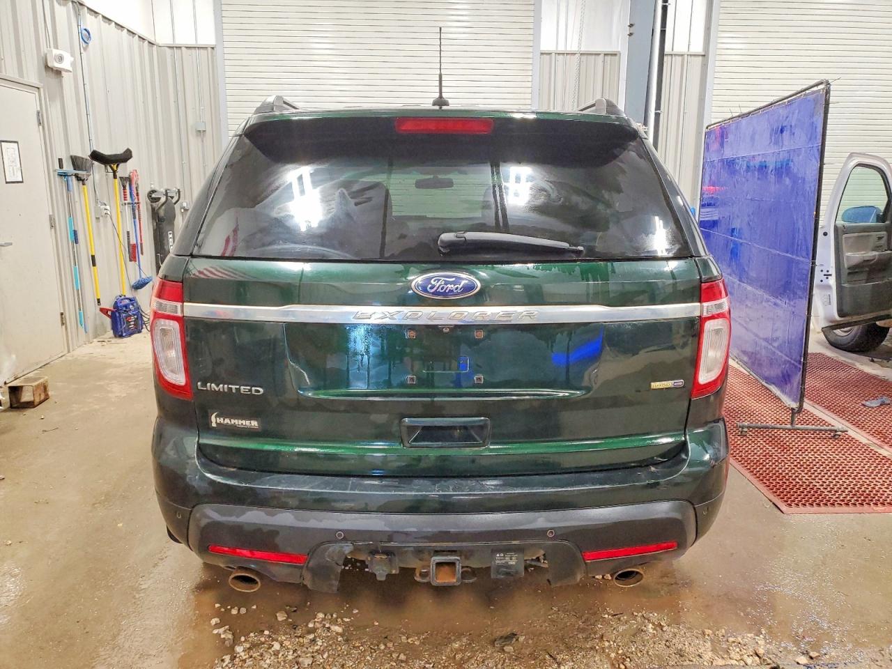 2013 Ford Explorer Limited Green vin: 1FM5K8F88DGA04351