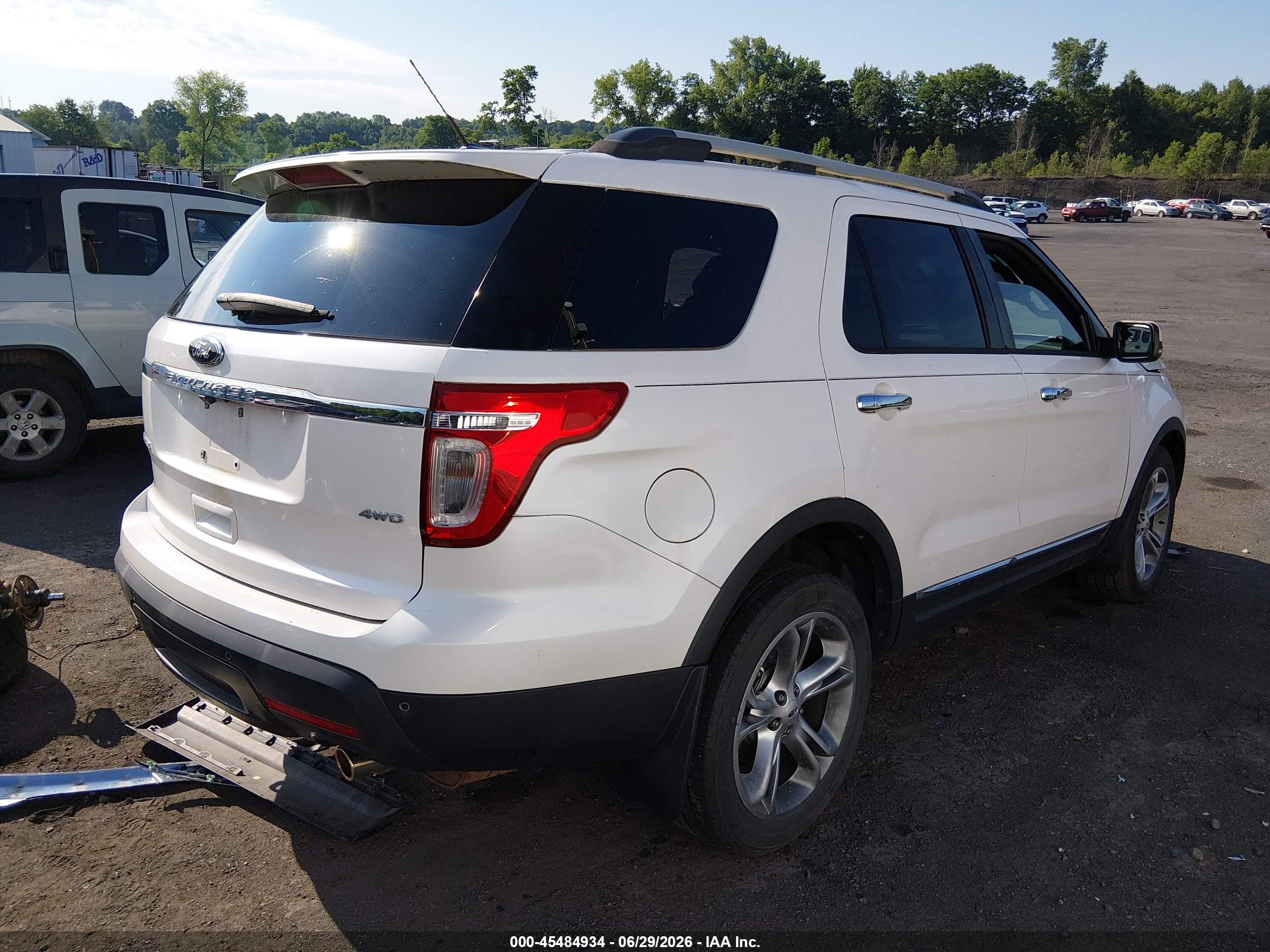 2013 Ford Explorer Limited White vin: 1FM5K8F88DGA65148