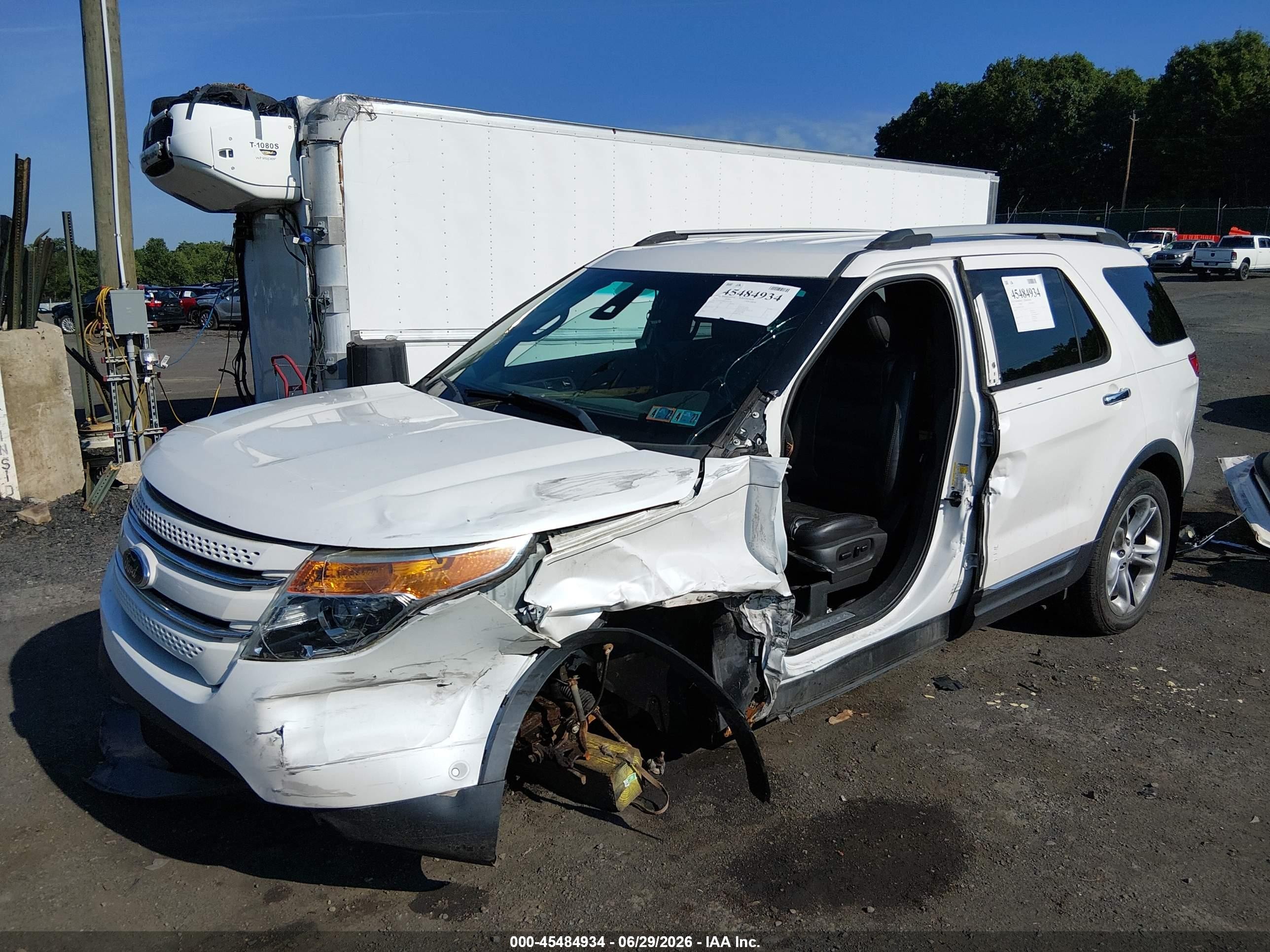 2013 Ford Explorer Limited White vin: 1FM5K8F88DGA65148