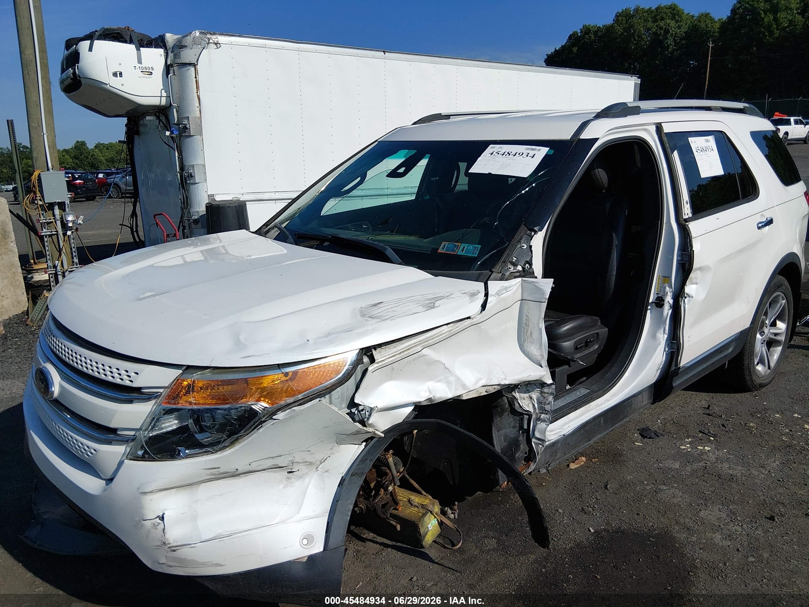 2013 Ford Explorer Limited White vin: 1FM5K8F88DGA65148