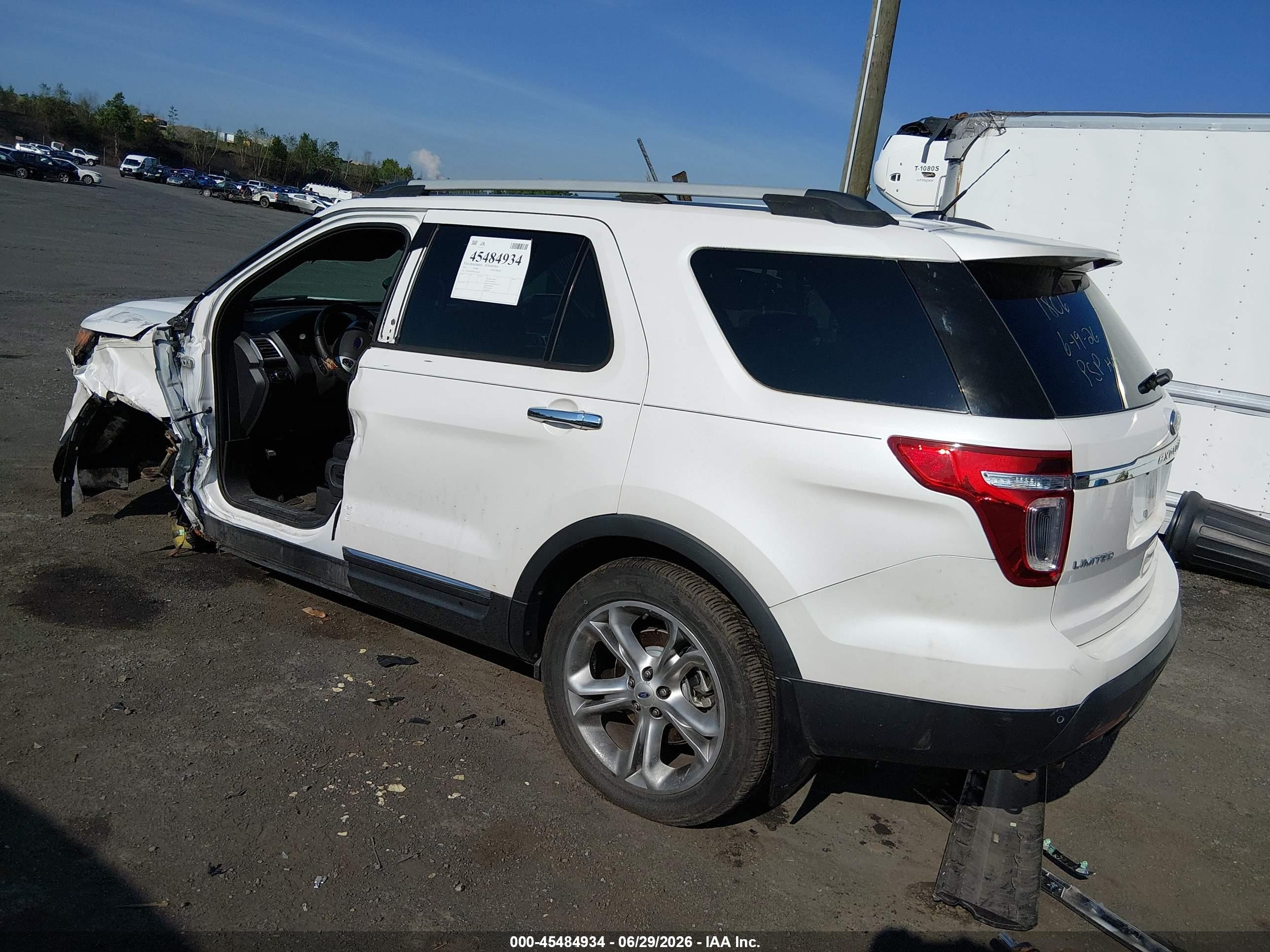 2013 Ford Explorer Limited White vin: 1FM5K8F88DGA65148