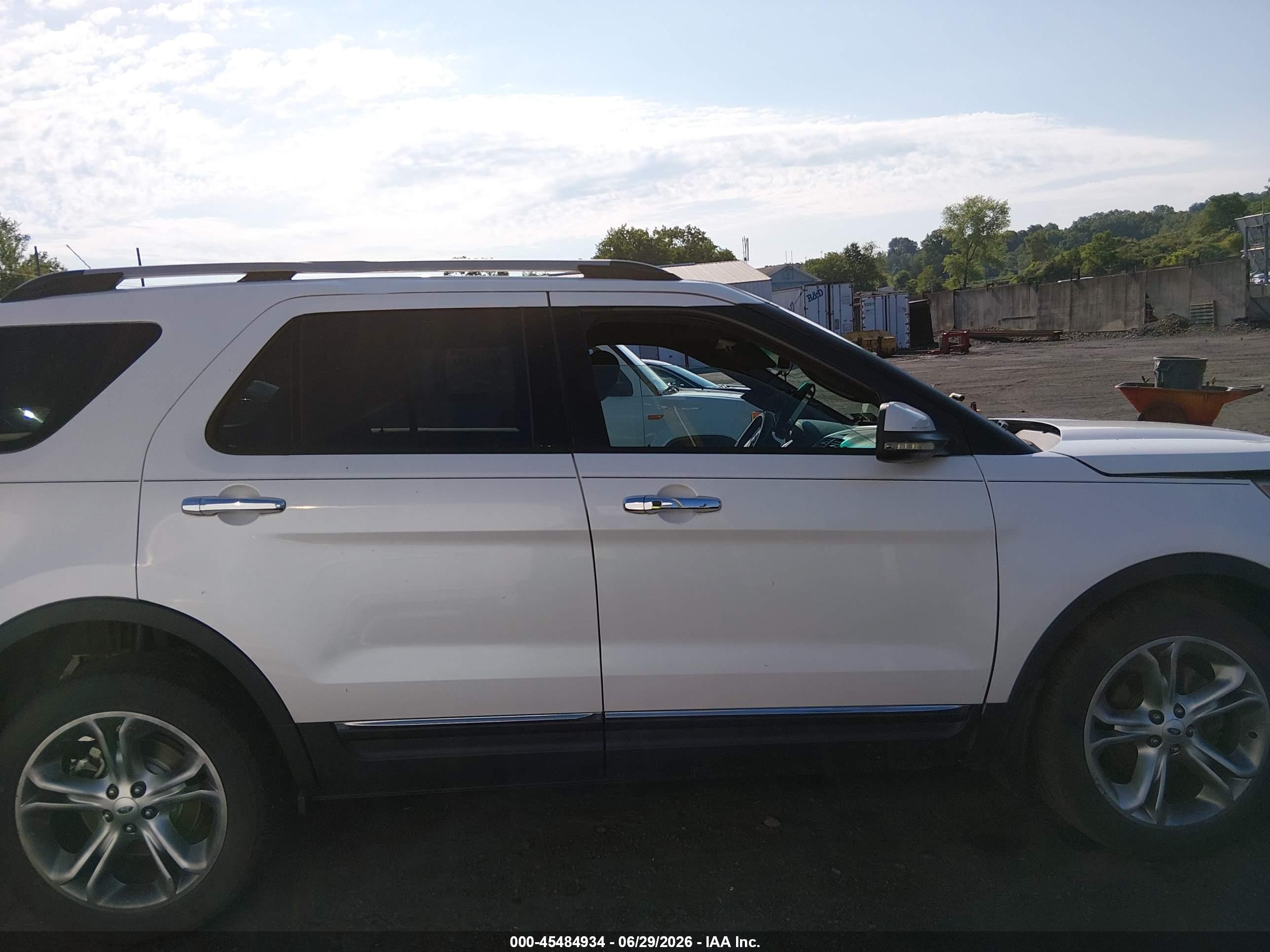 2013 Ford Explorer Limited White vin: 1FM5K8F88DGA65148
