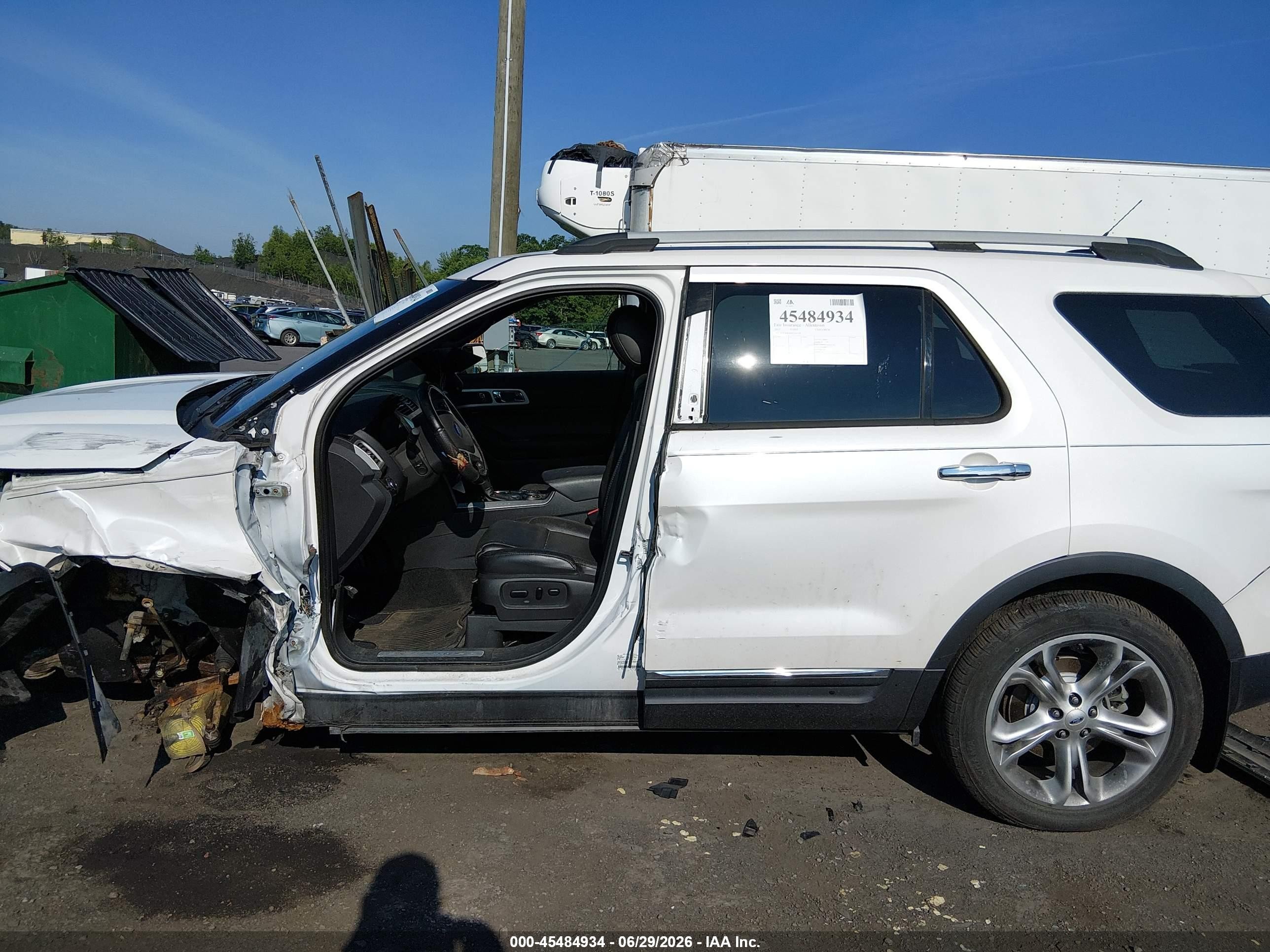 2013 Ford Explorer Limited White vin: 1FM5K8F88DGA65148