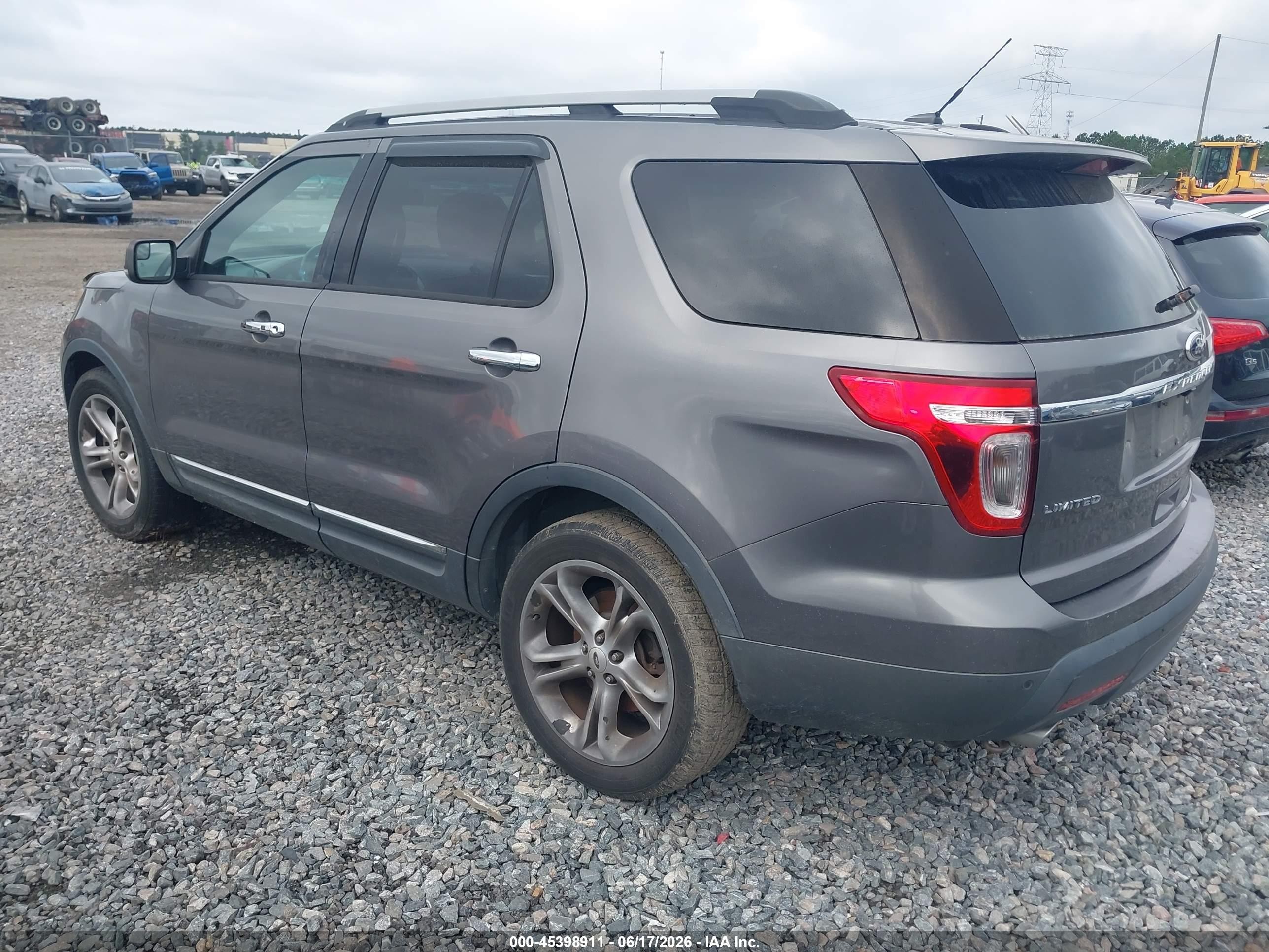 2013 Ford Explorer Limited Gray vin: 1FM5K8F88DGA82208