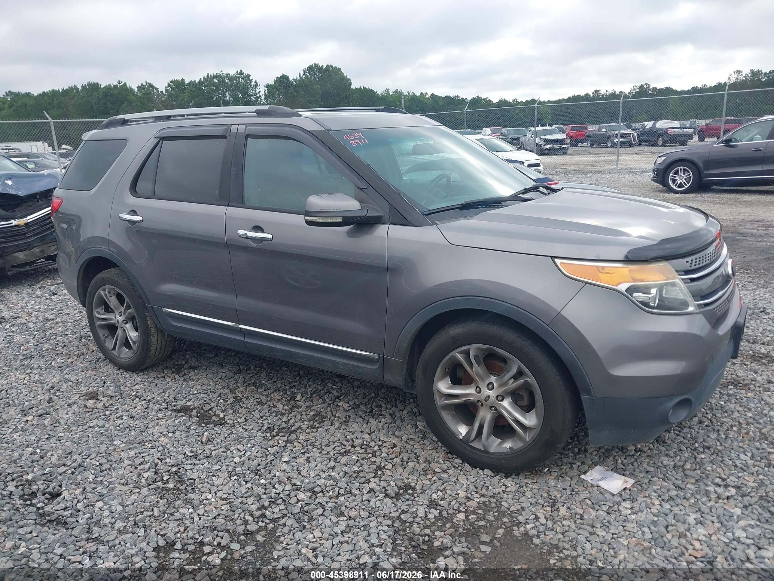 2013 Ford Explorer Limited Gray vin: 1FM5K8F88DGA82208