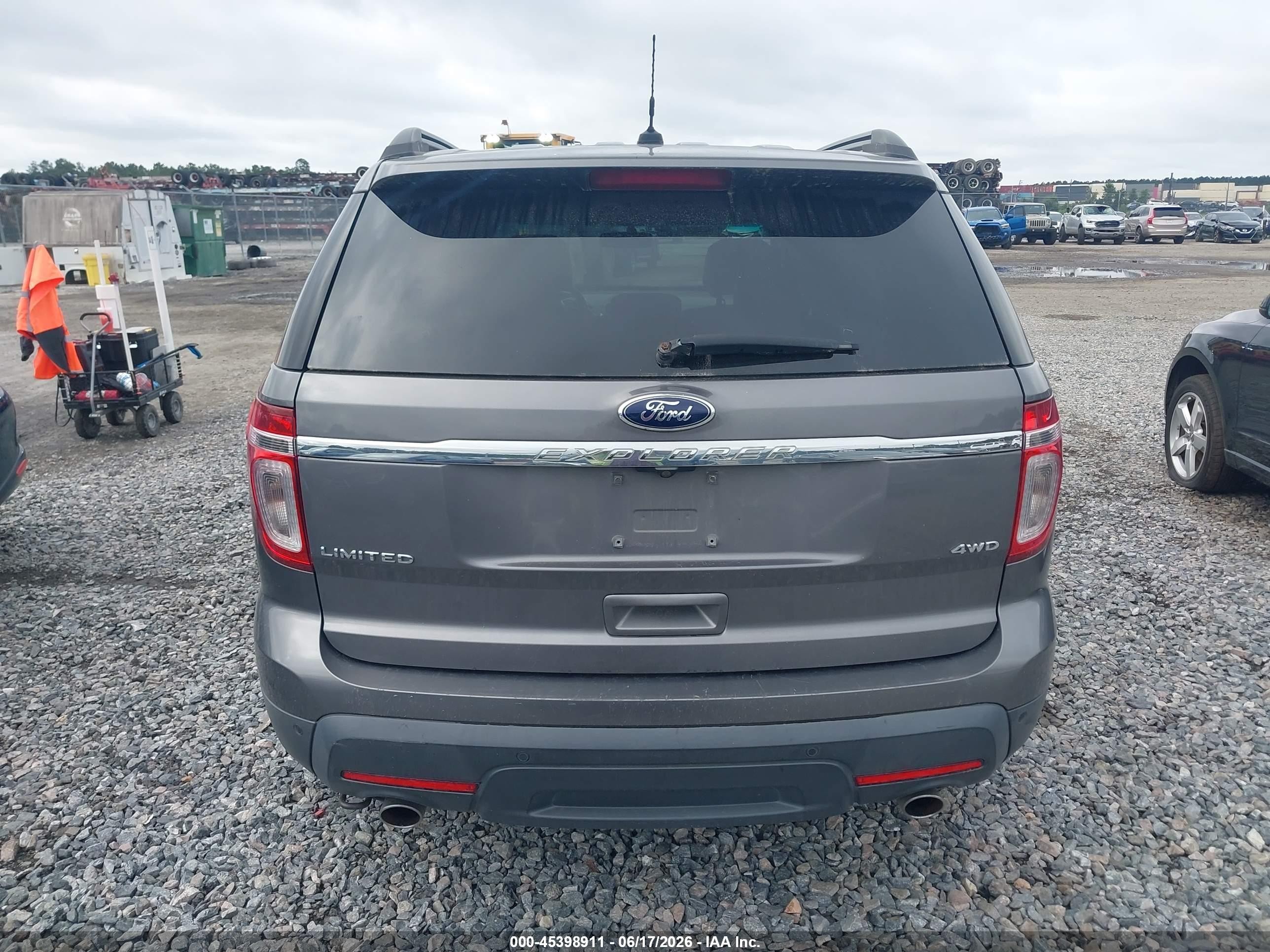 2013 Ford Explorer Limited Gray vin: 1FM5K8F88DGA82208
