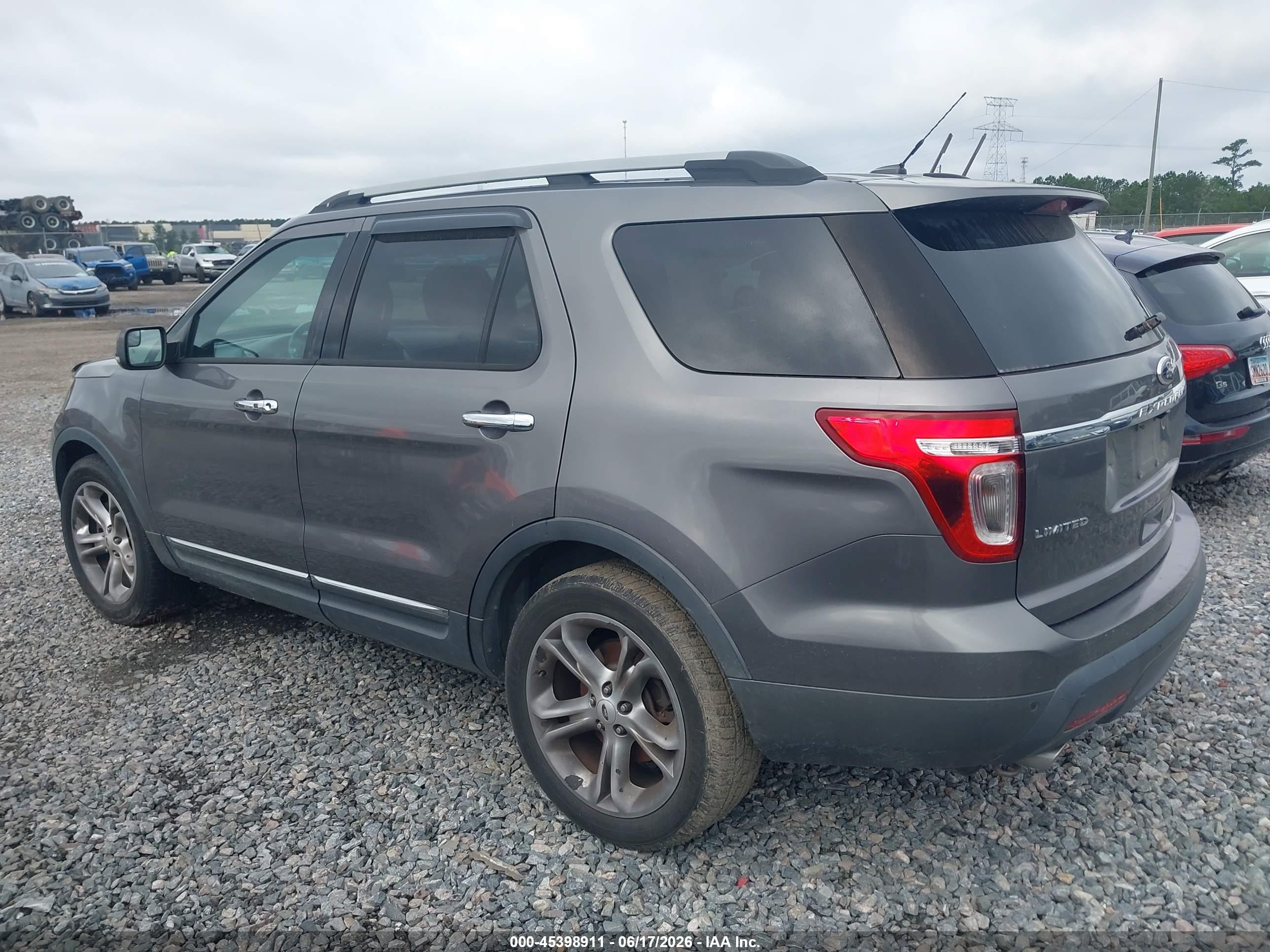 2013 Ford Explorer Limited Gray vin: 1FM5K8F88DGA82208