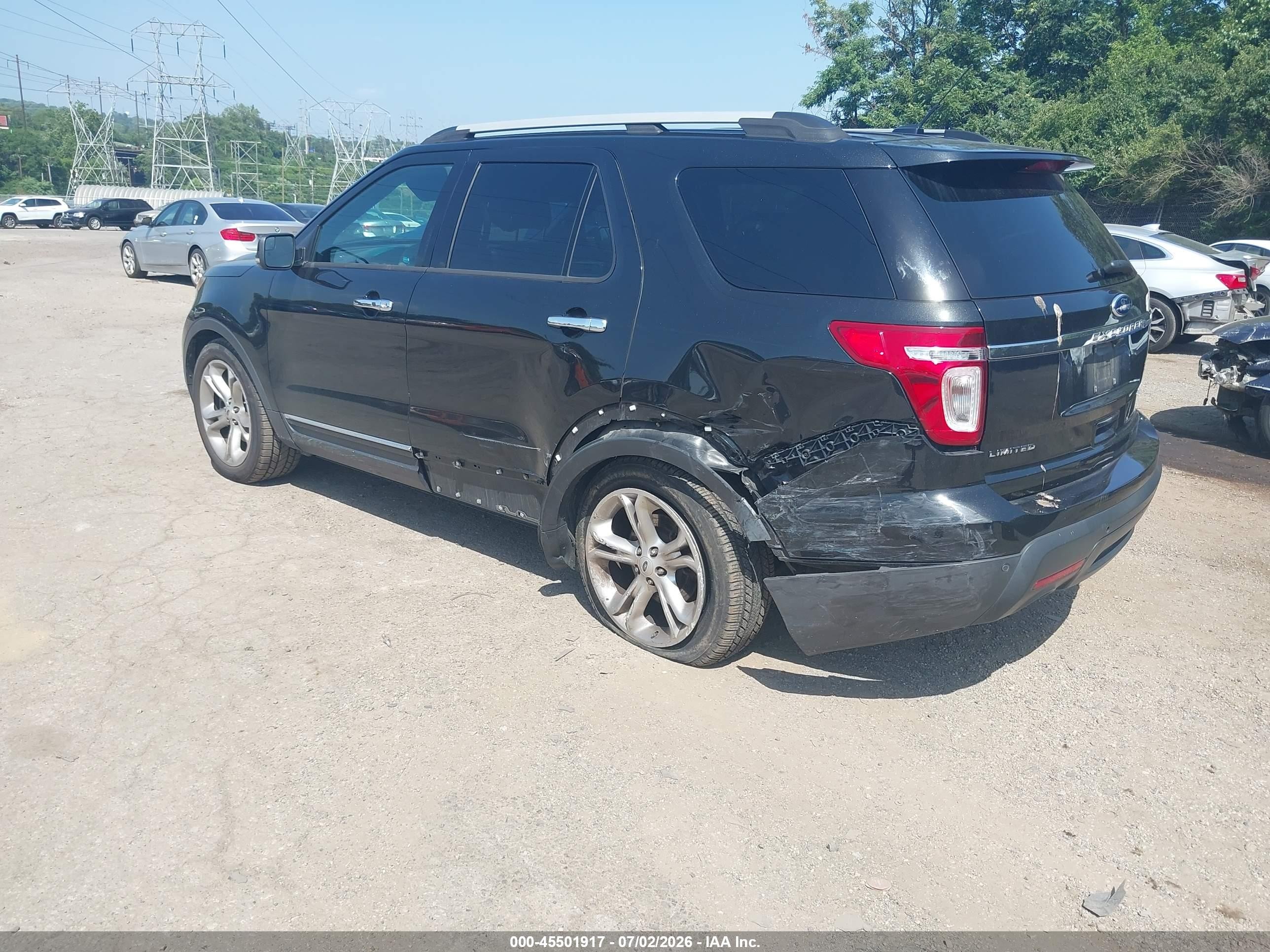 2013 Ford Explorer Limited Black vin: 1FM5K8F88DGA93869