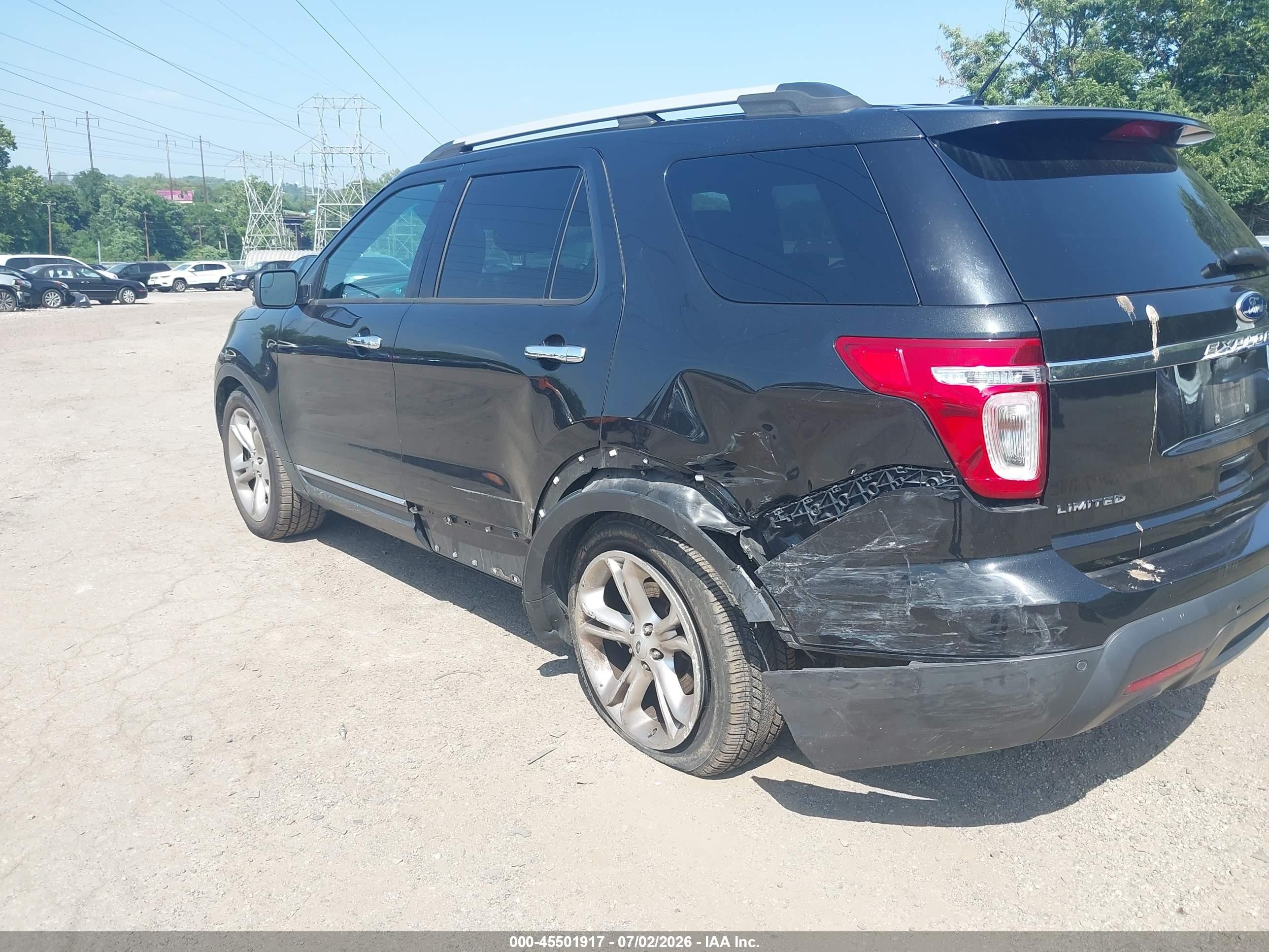 2013 Ford Explorer Limited Black vin: 1FM5K8F88DGA93869