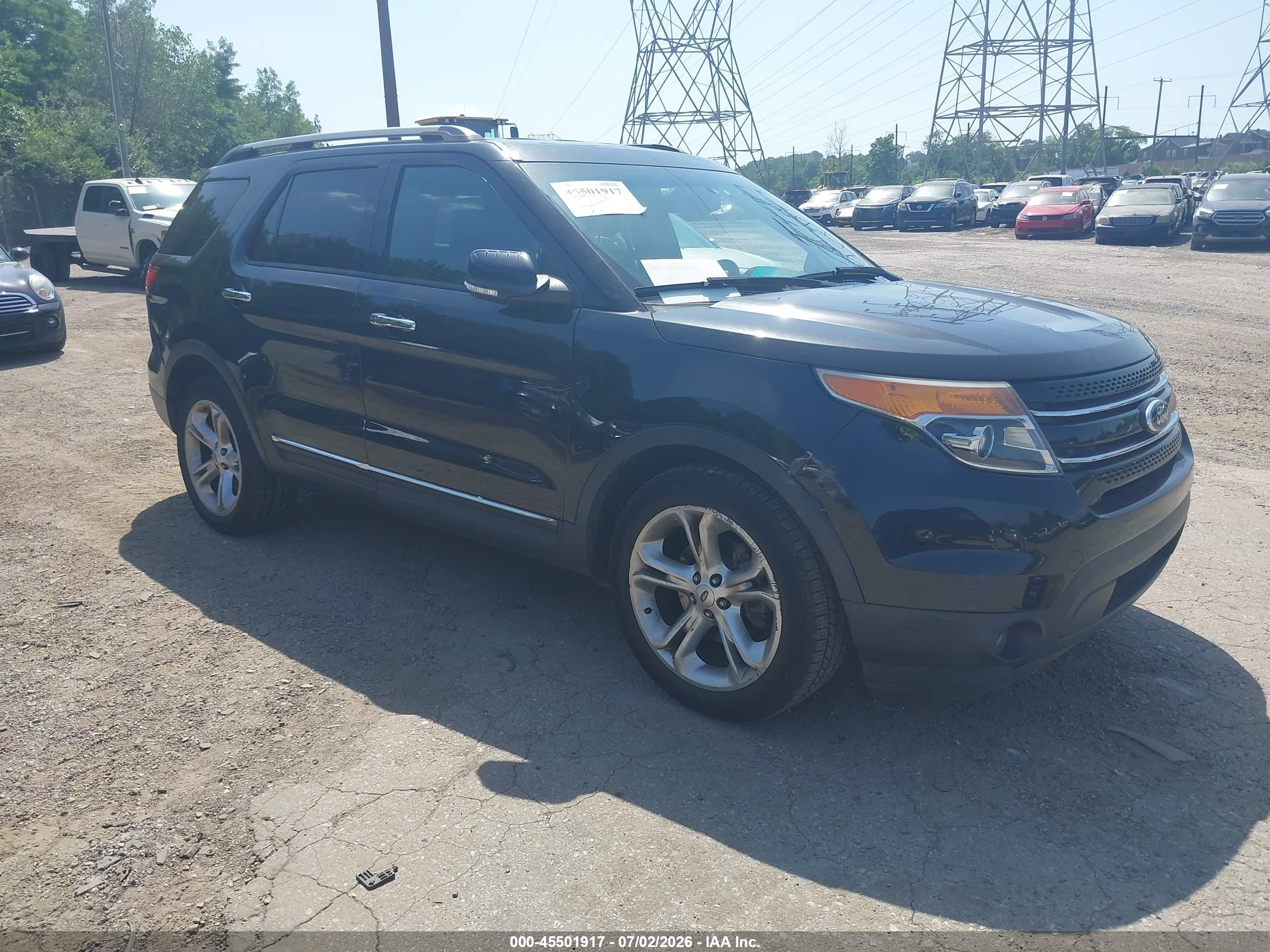 2013 Ford Explorer Limited Black vin: 1FM5K8F88DGA93869