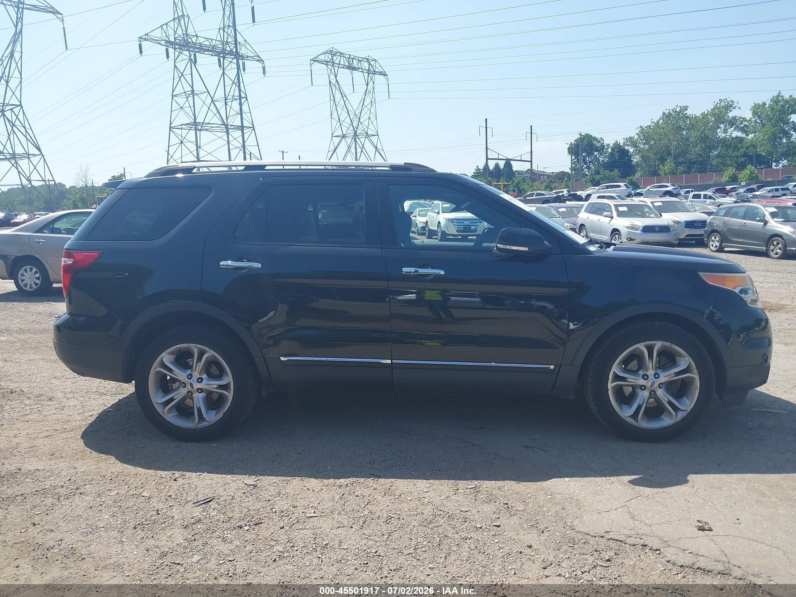 2013 Ford Explorer Limited Black vin: 1FM5K8F88DGA93869