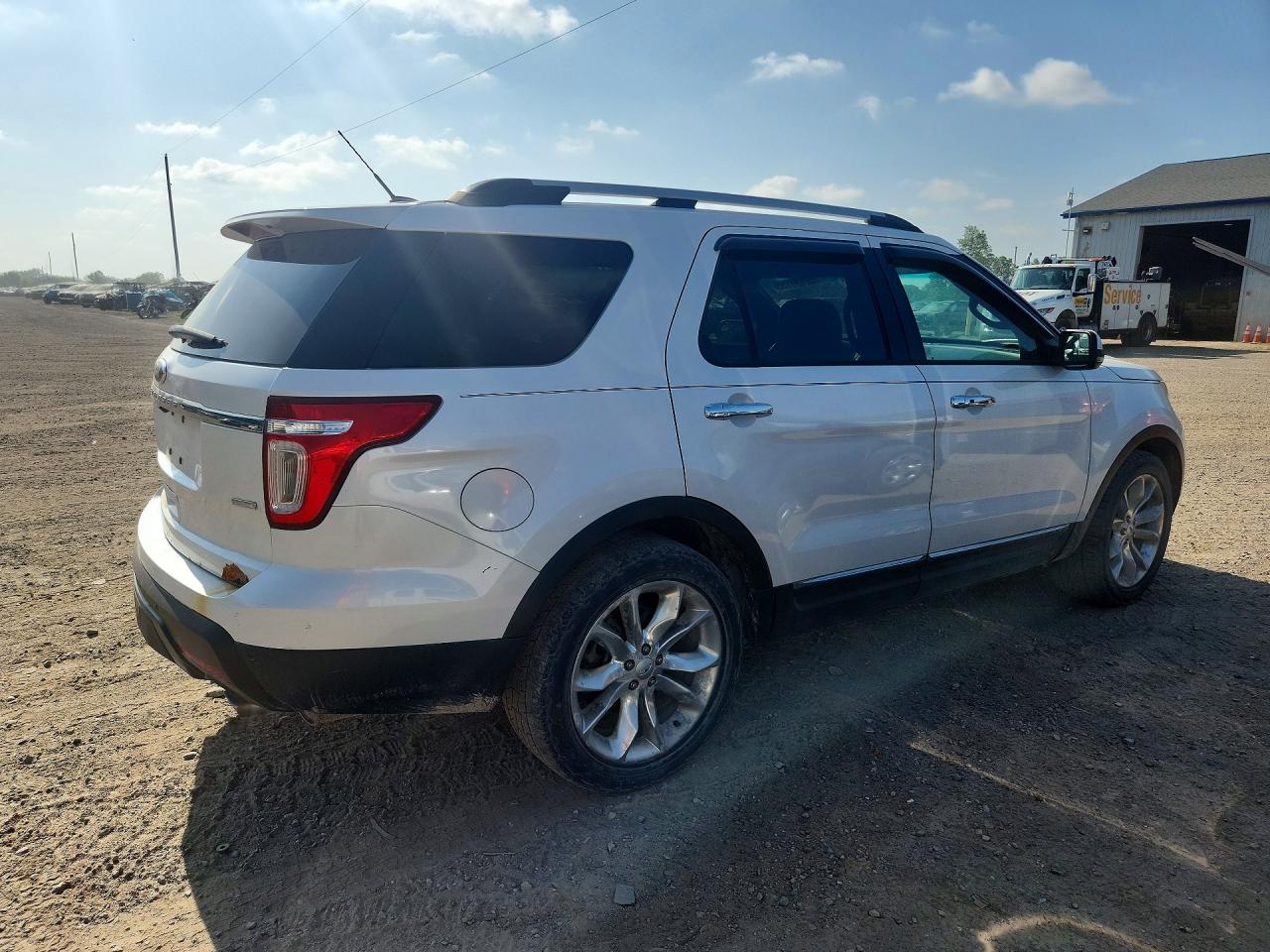 2013 Ford Explorer Limited White vin: 1FM5K8F88DGA98098