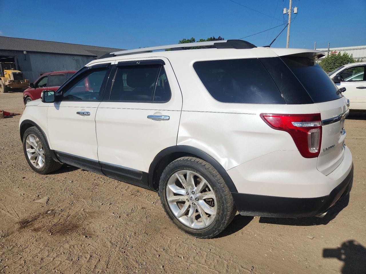 2013 Ford Explorer Limited White vin: 1FM5K8F88DGA98098