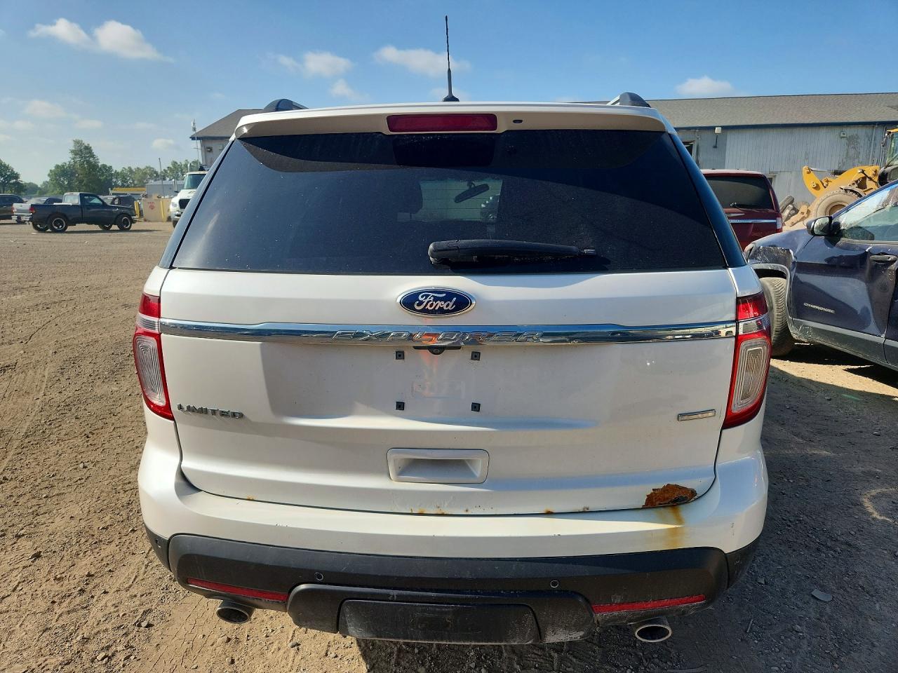 2013 Ford Explorer Limited White vin: 1FM5K8F88DGA98098